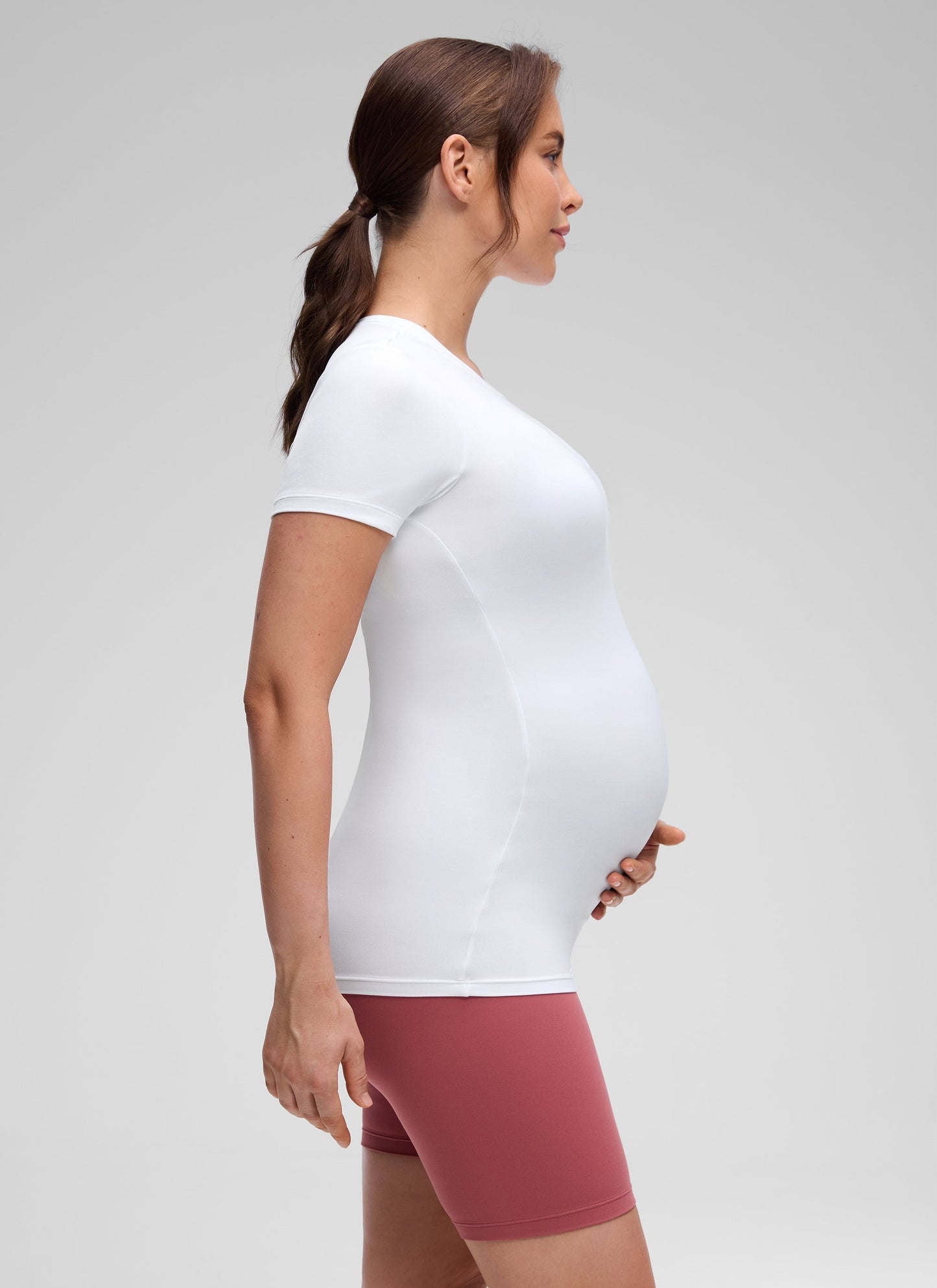 Softembrace Maternity Crew Neck Short Sleeve