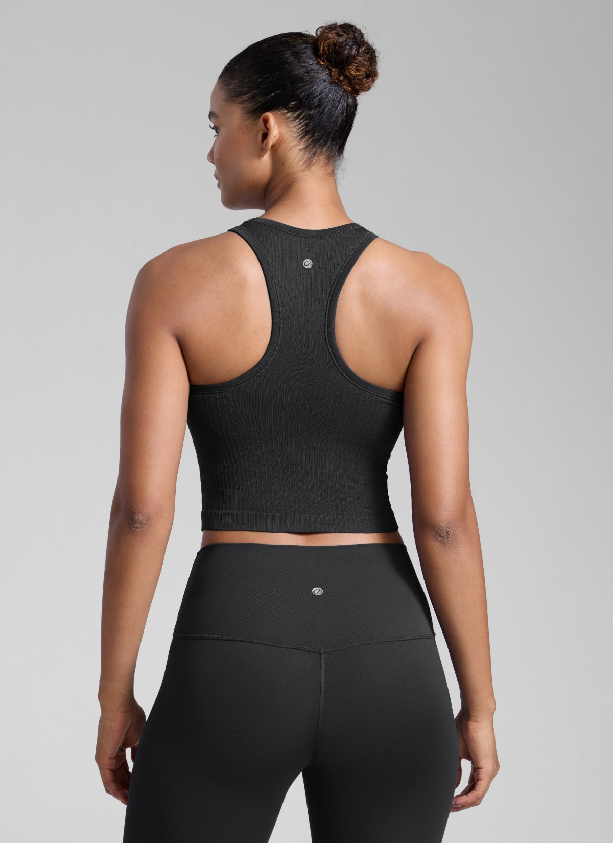 Seamless Ribbed Racerback Crop Tank