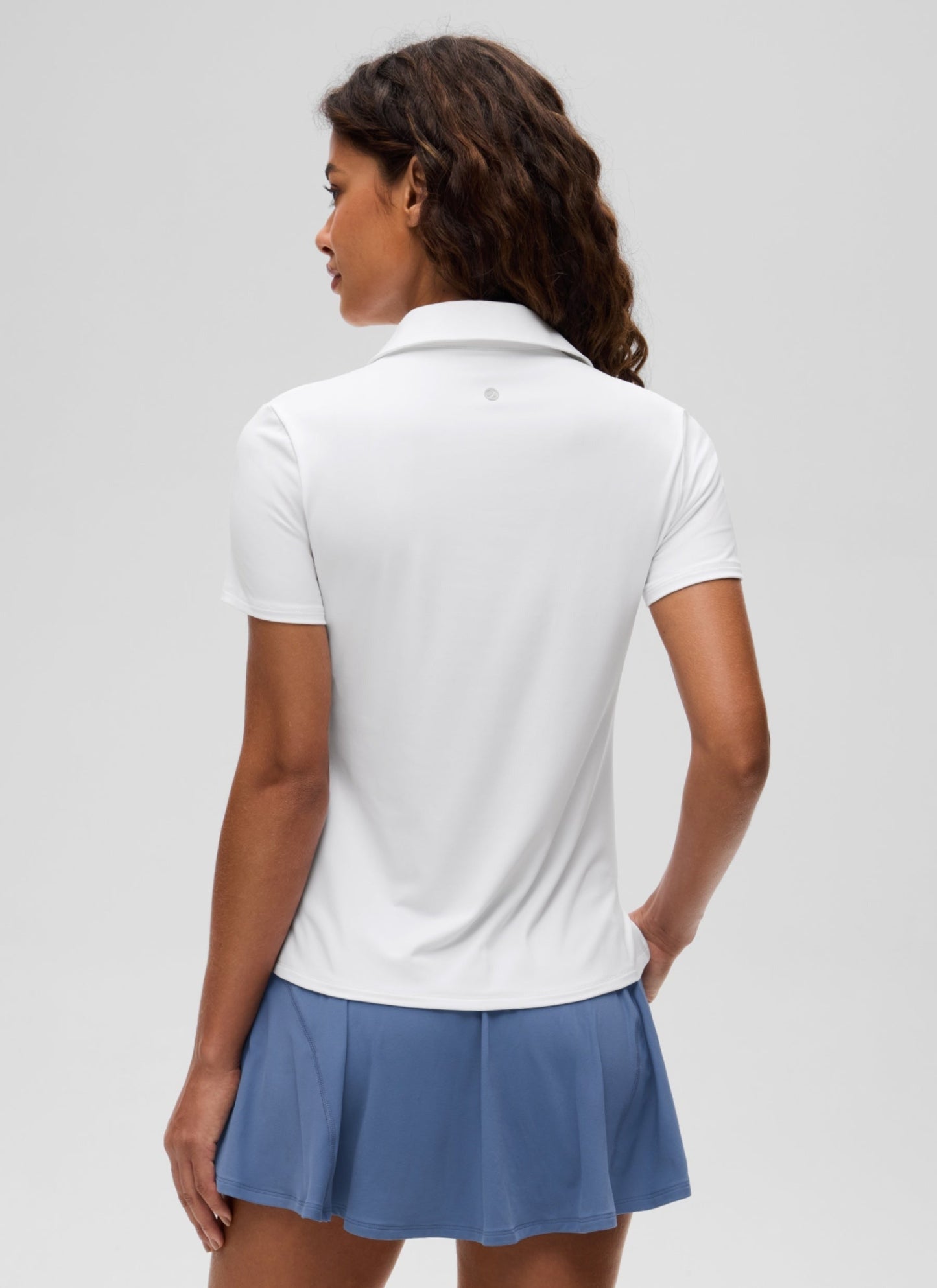 Hip Length Polo Slim Fit Short Sleeve