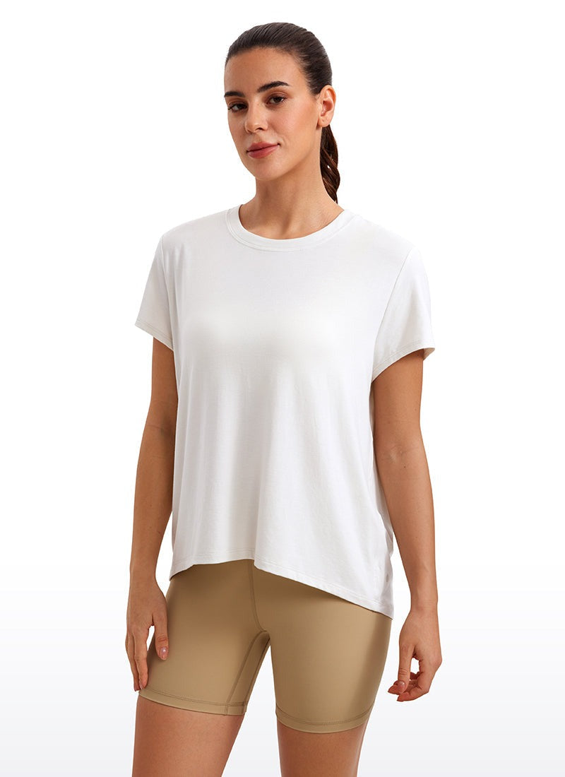 Flowy Yoga Crew Neck Short Sleeve
