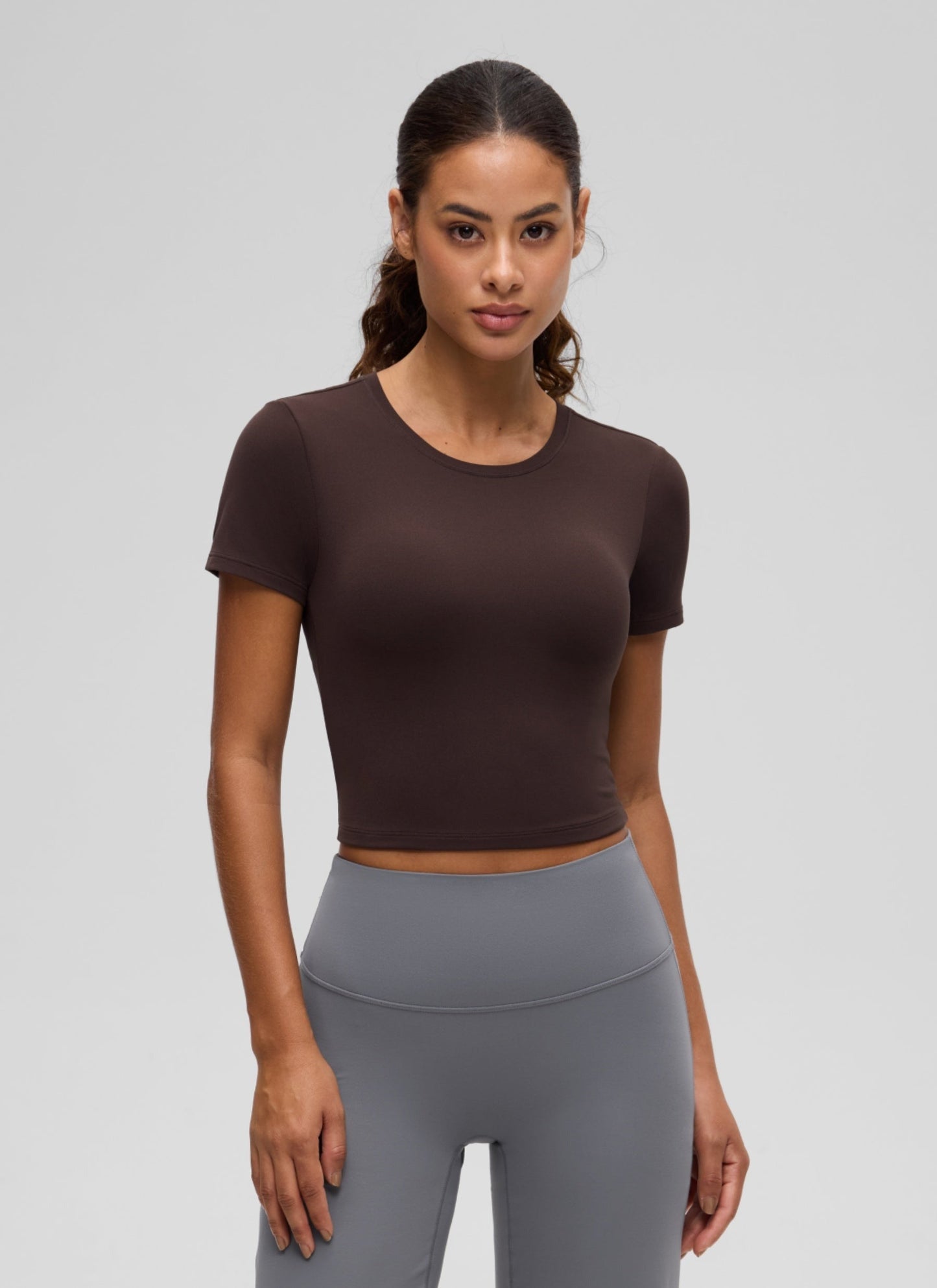 Softembrace Crewneck Cropped Short Sleeve