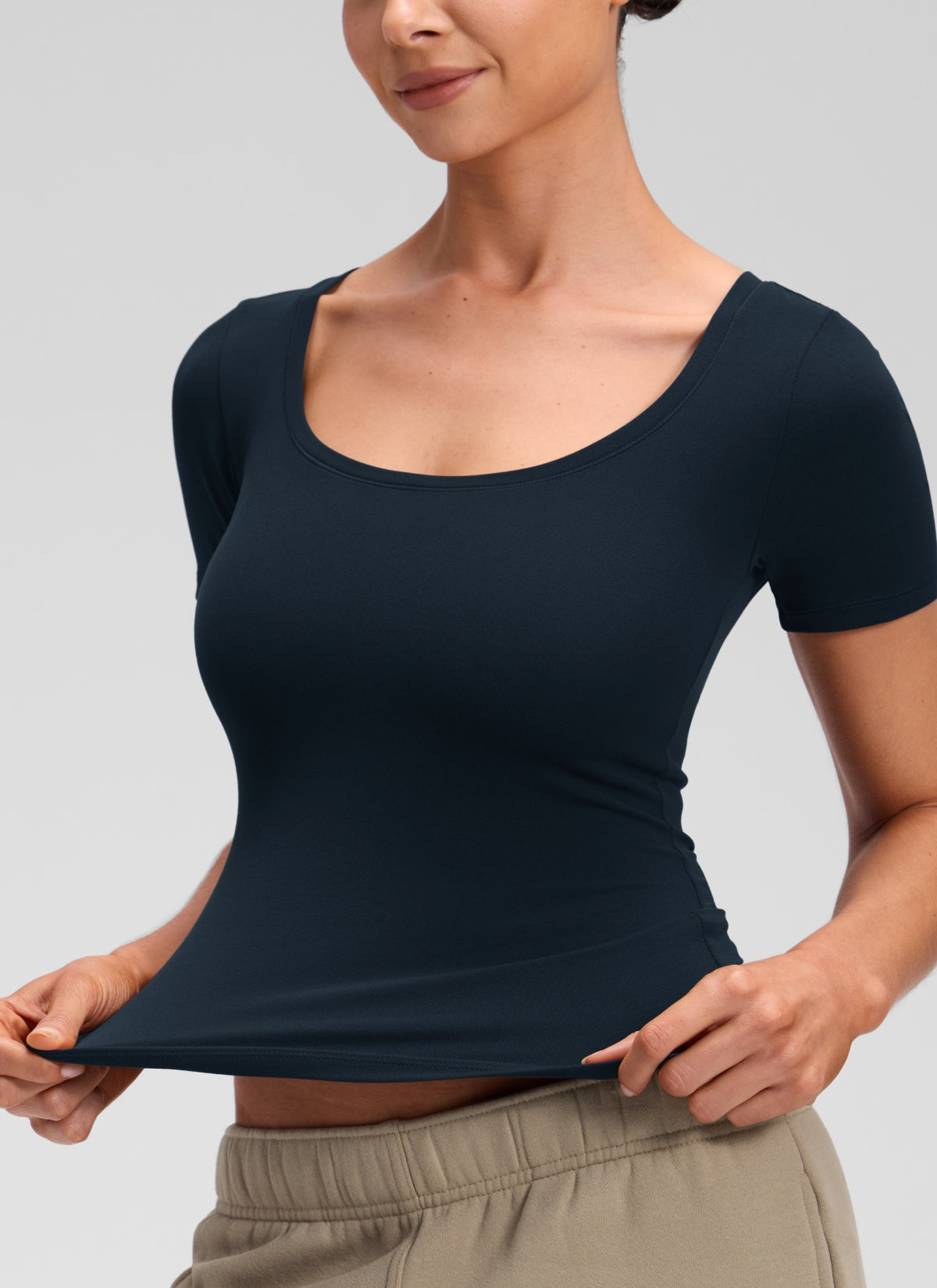Softembrace U Neck Tight Fit Short Sleeve
