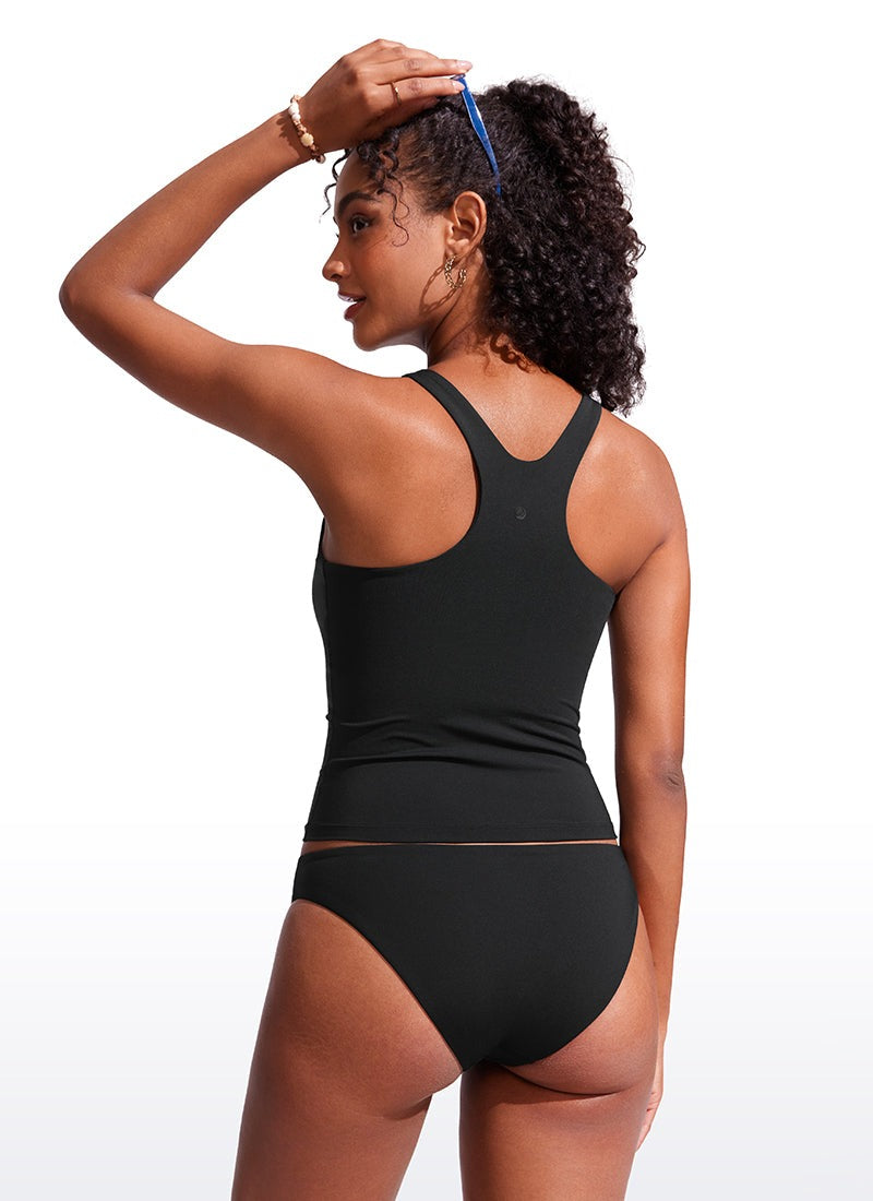 High Neck Racerback Tankini Top