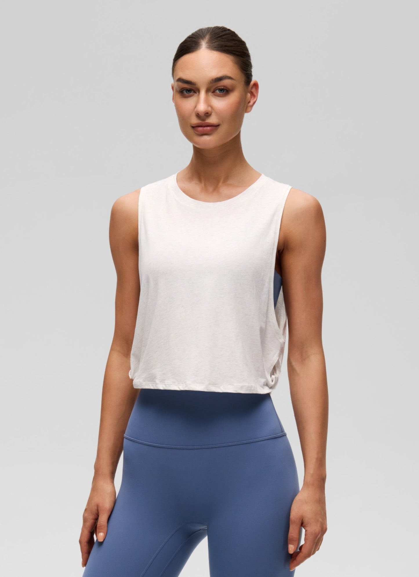 Pima Cotton Crop Deep Armhole Tank