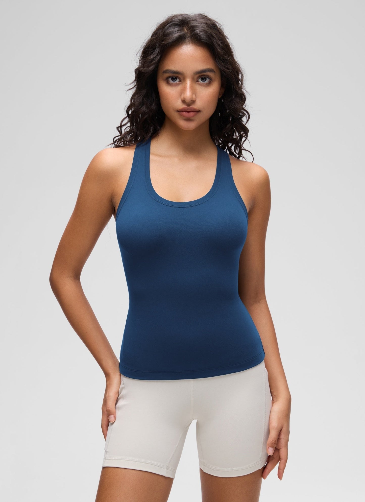 Butterluxe Racerback Waist Length Tank