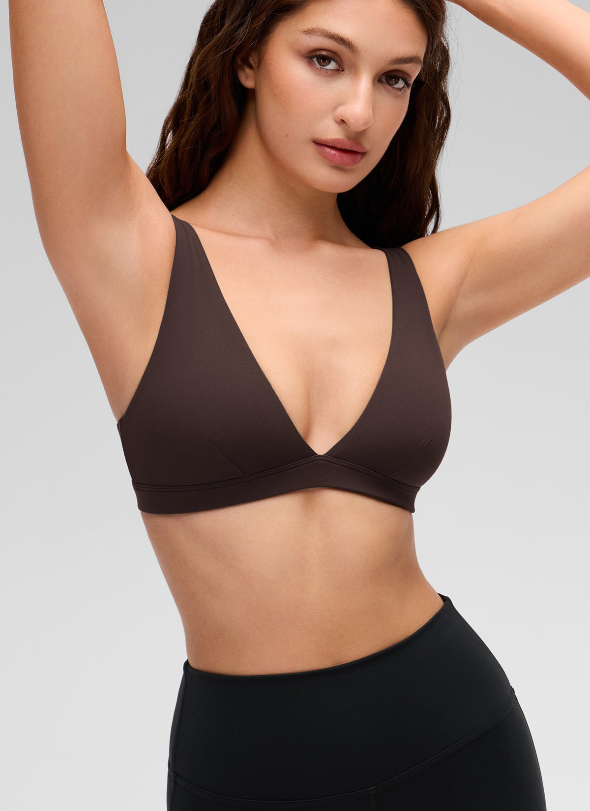 Butterluxe Soft Double Lined V Neck Sports Bra