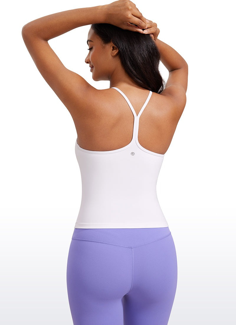 Butterluxe Built in Bra Halter Y Back Tank