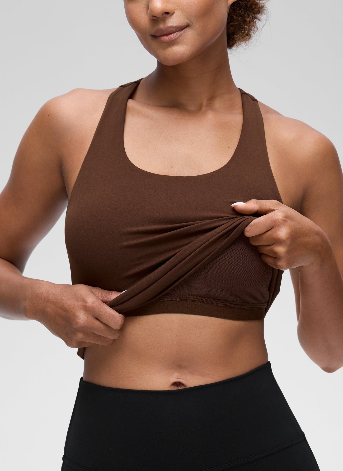 Butterluxe Waist Length Built in Bra Tank