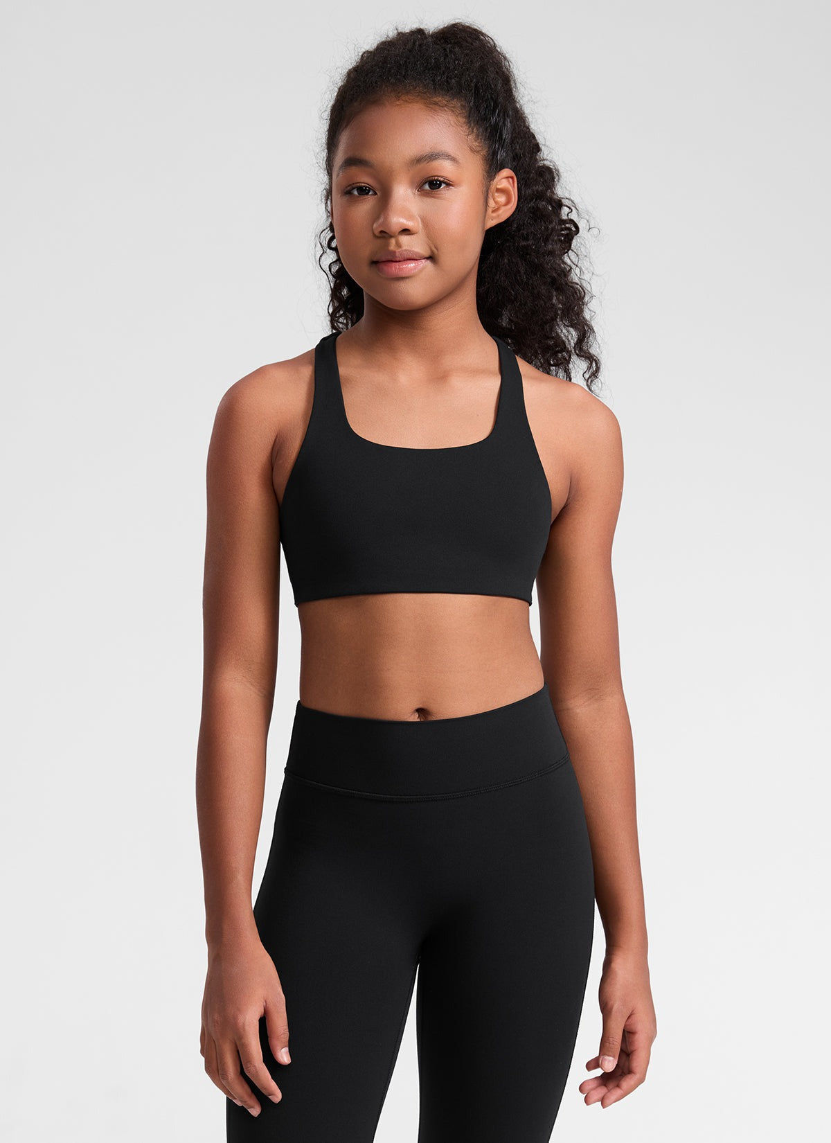 Girls Butterluxe U Neck Mold Sports Bra