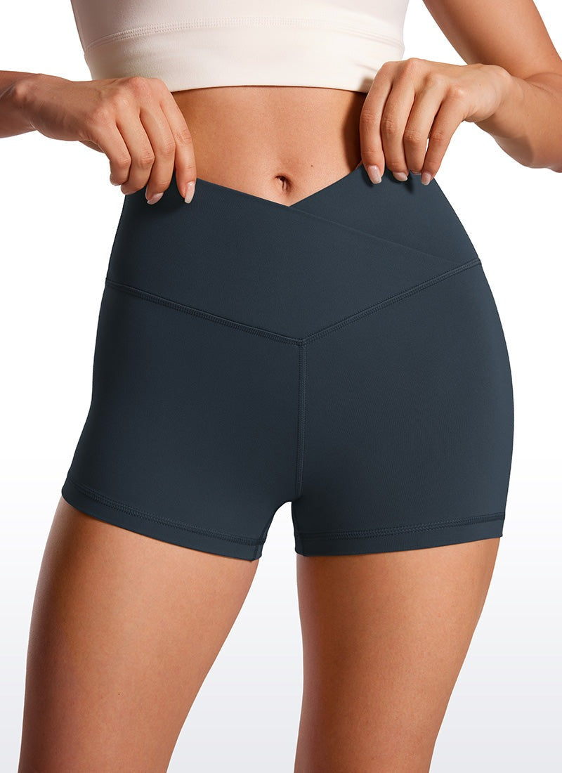 Butterluxe V Cross Waist Shorts 3"