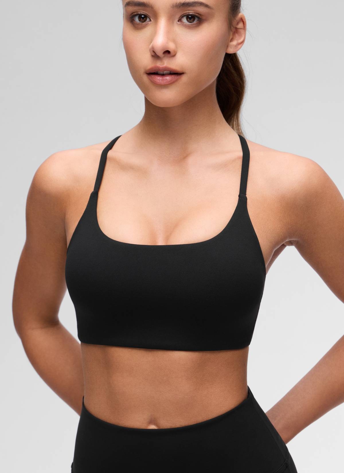 Butterluxe Twist Cross Back Sports Bra
