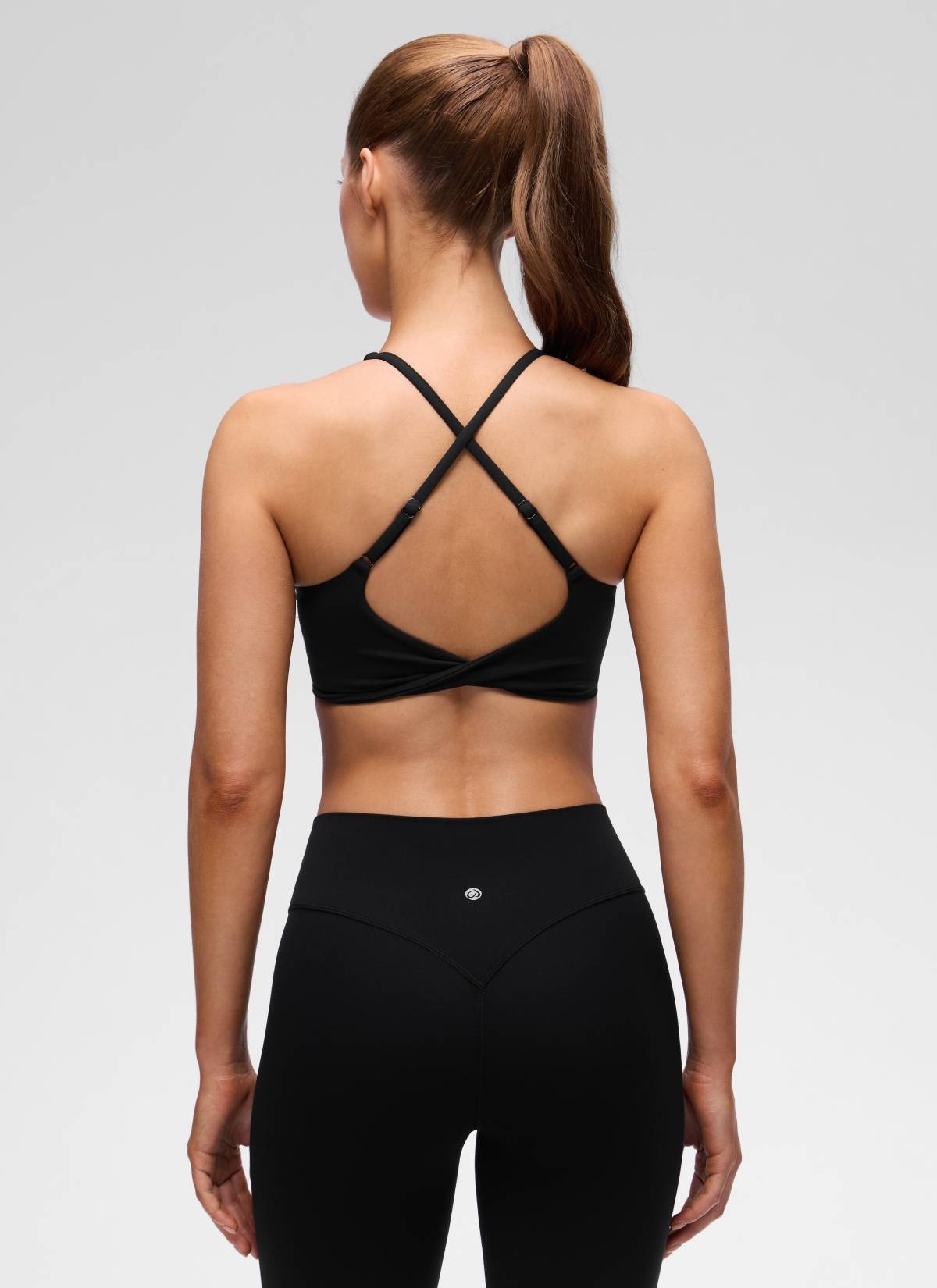 Butterluxe V Neck Twist Cross Back Sports Bra
