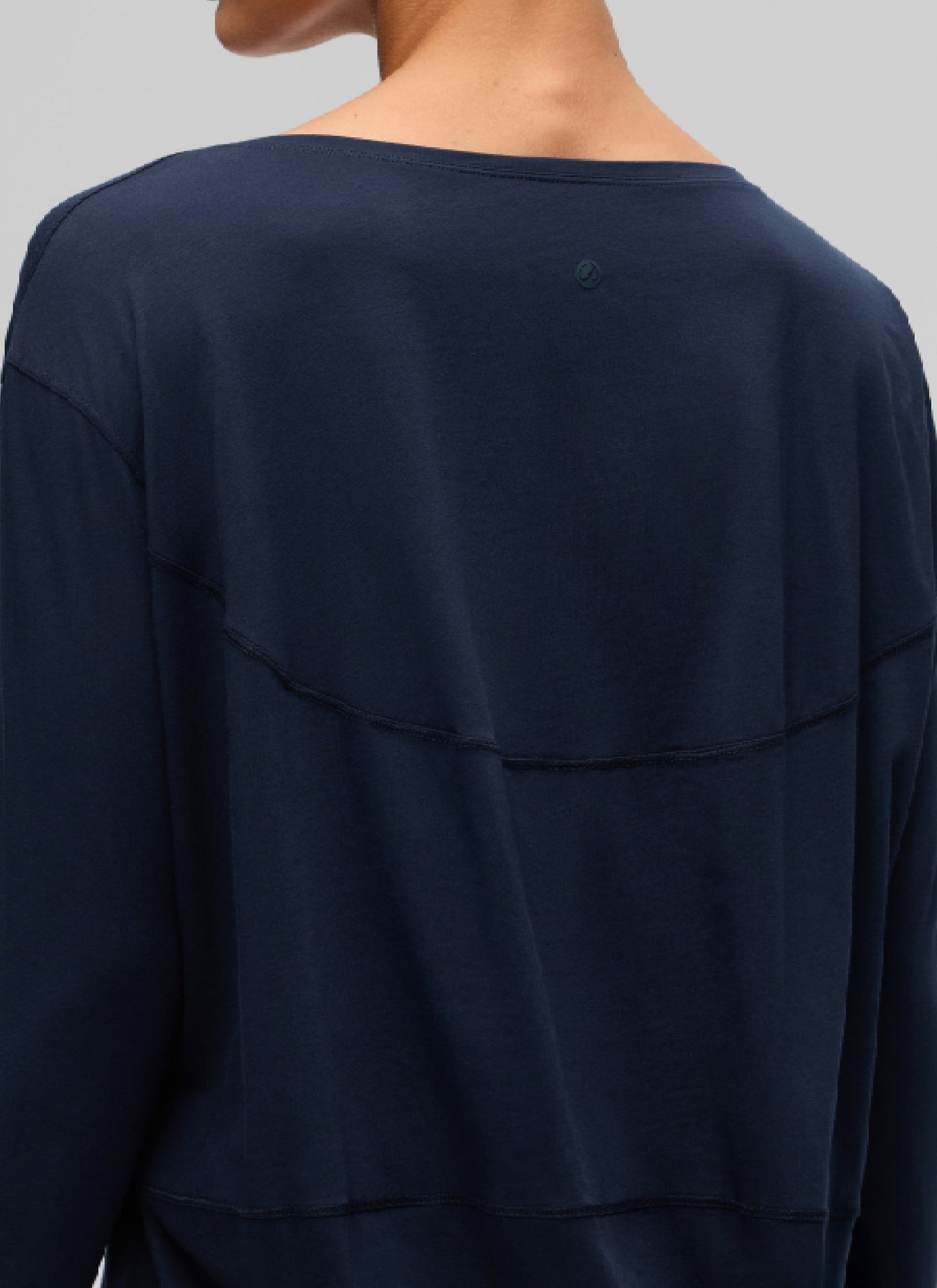 Pima Cotton Boat Neck Long Sleeve