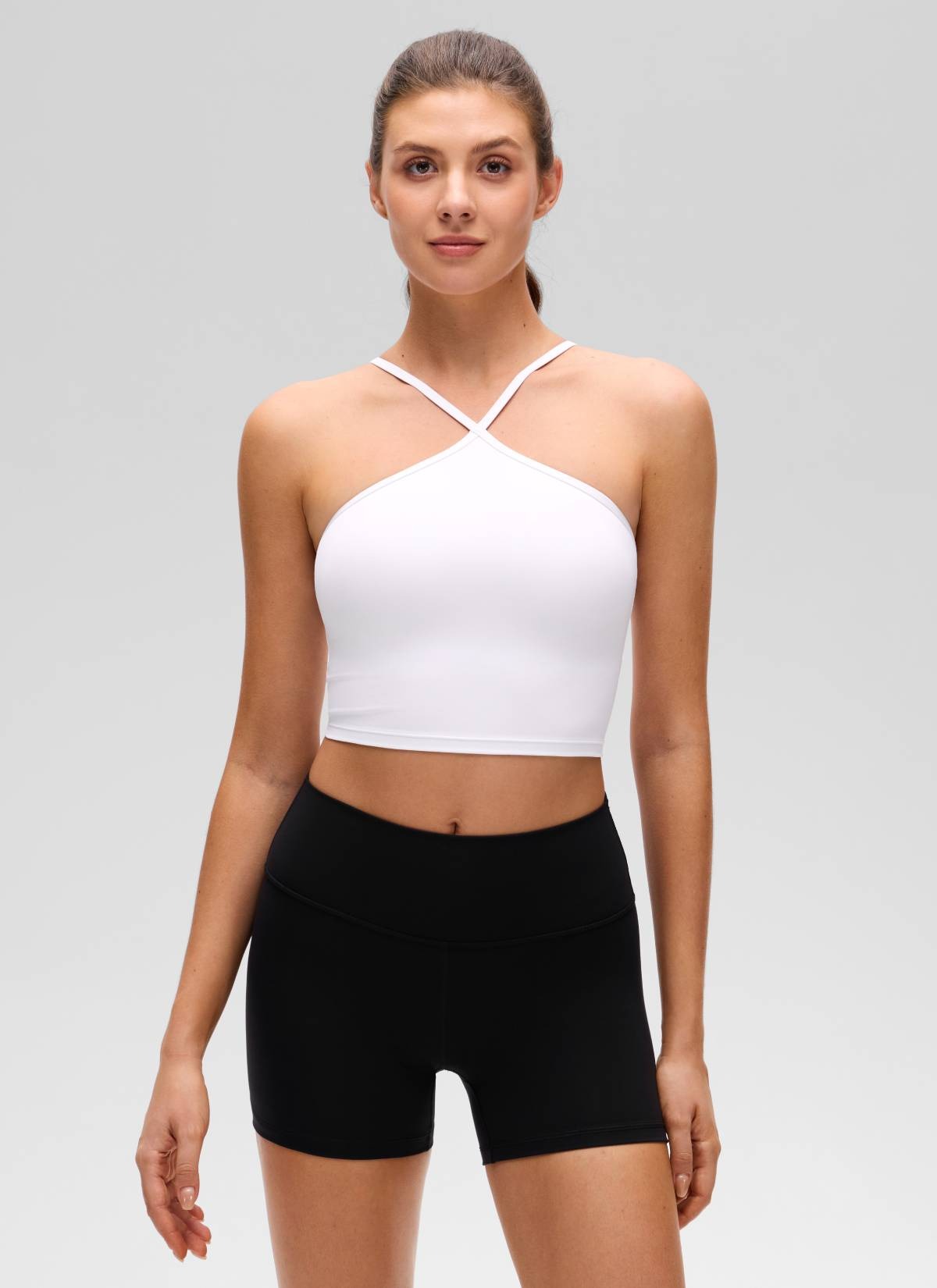 Butterluxe Cross Halter Built in Bra Tank