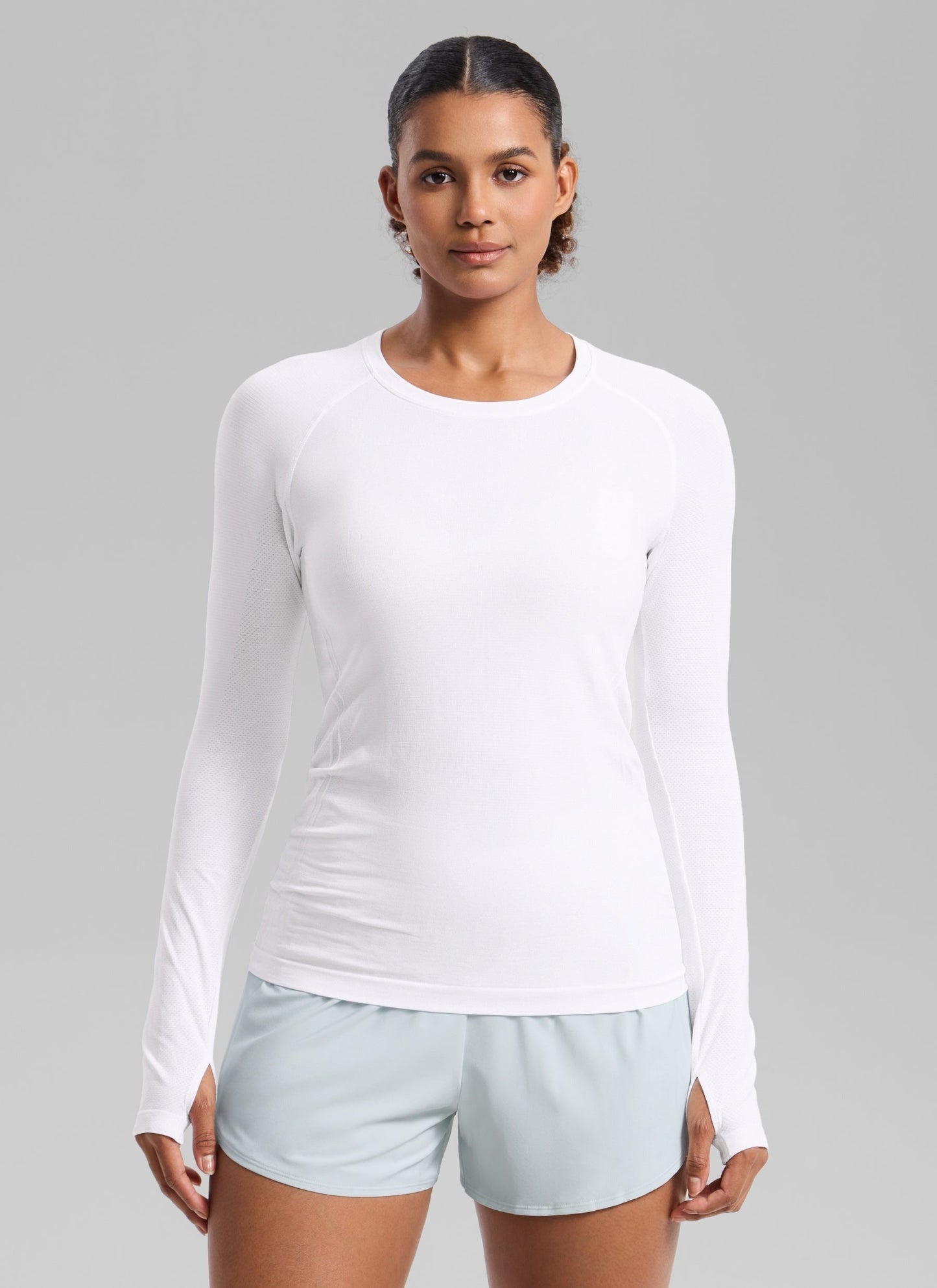 Seamless Crew Neck Long Sleeve