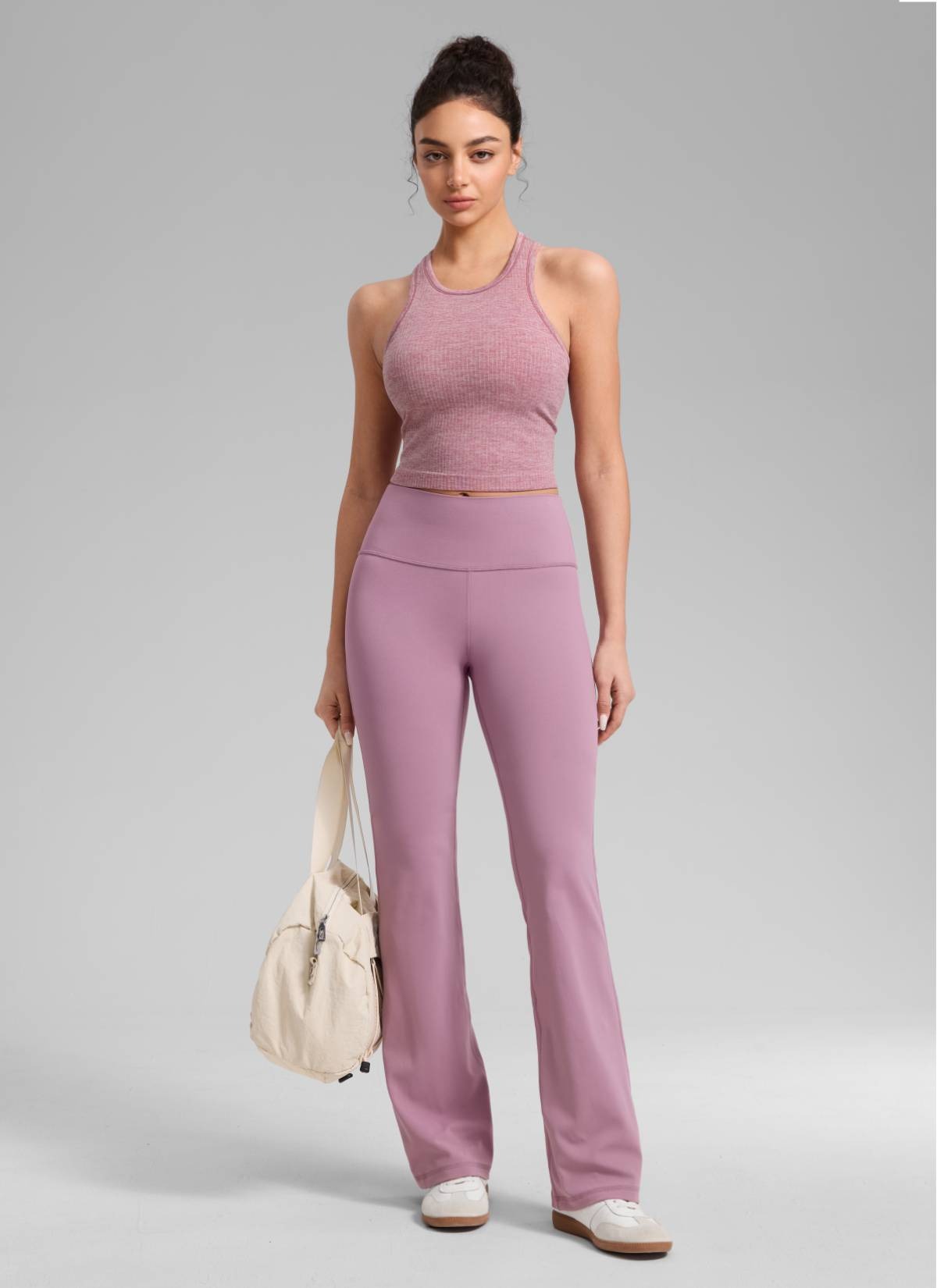 Seamless Ribbed Racerback Crop Tank