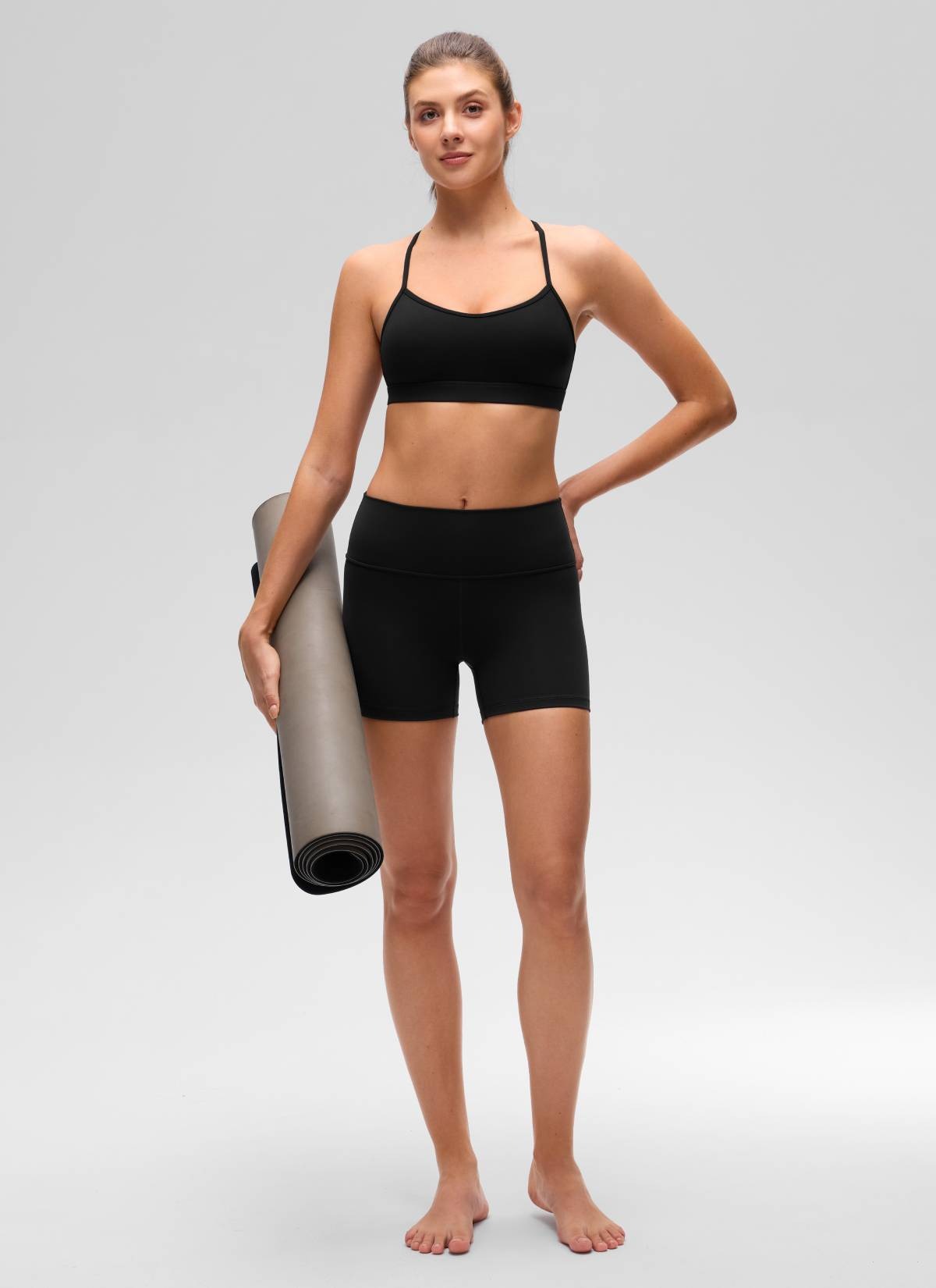 Butterluxe Thin Strap Cross Back Sports Bra