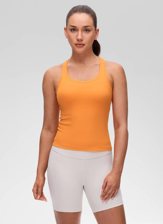 Butterluxe Racerback Waist Length Tank
