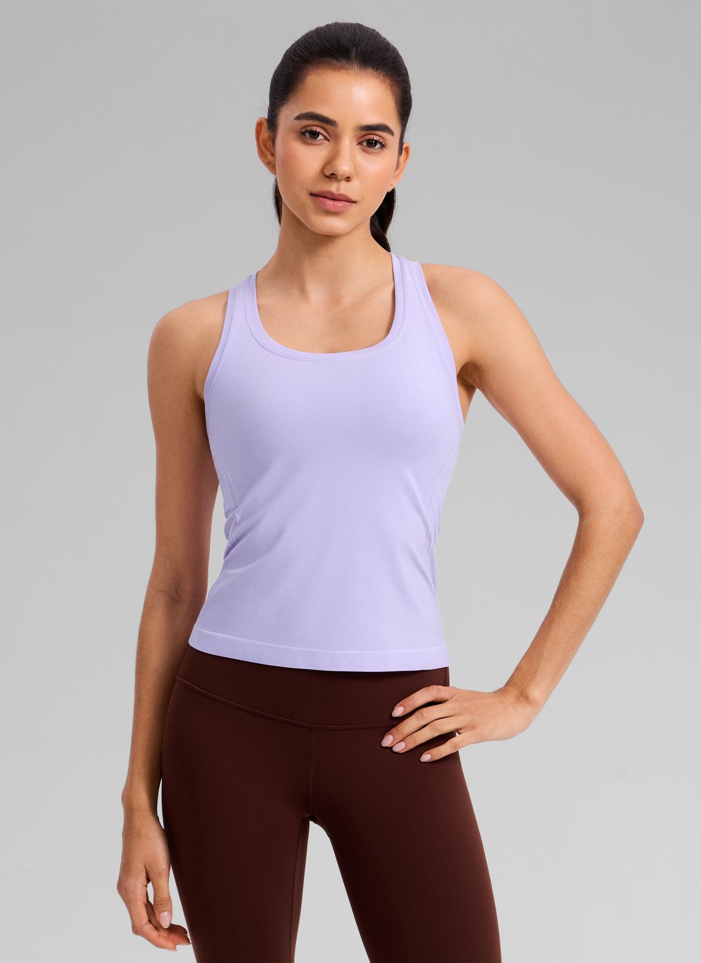 Seamless Racerback Scoop Neck Tank