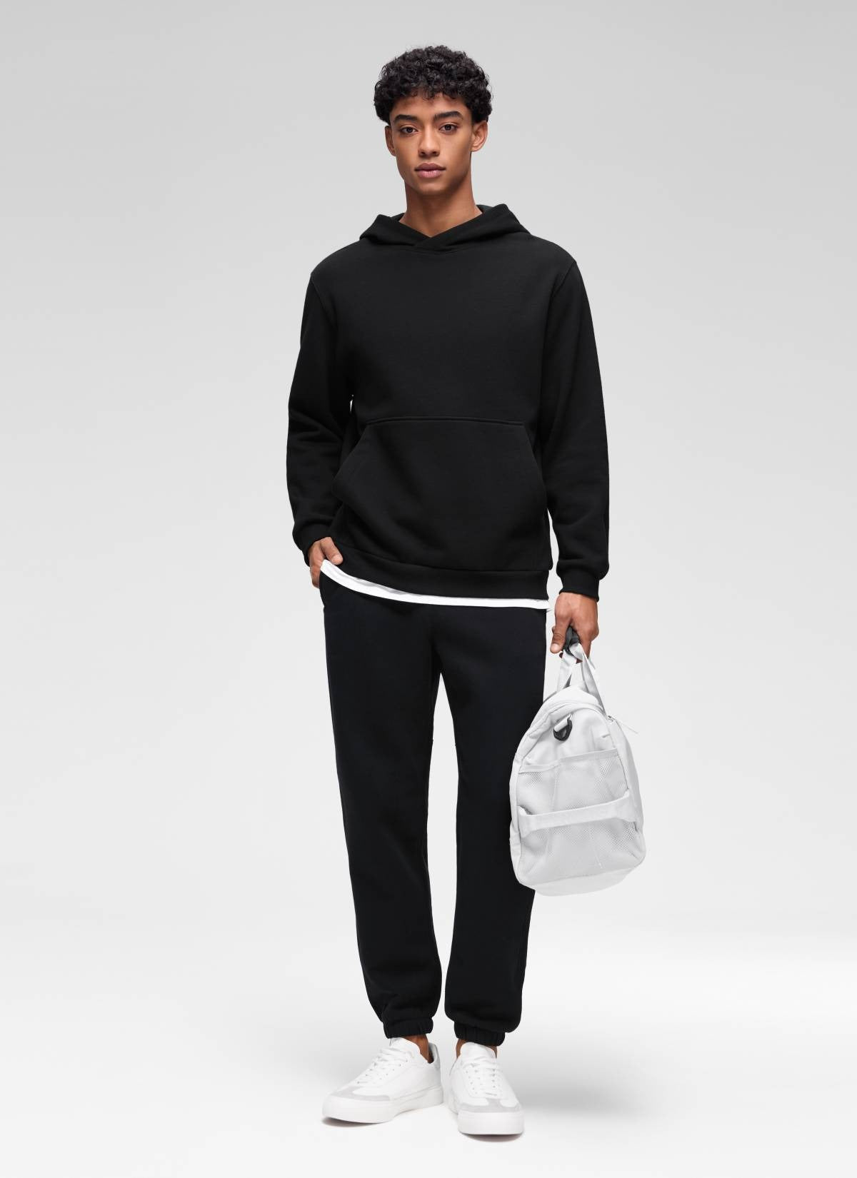 Fleece Lined Pocket Pullover Hoodie