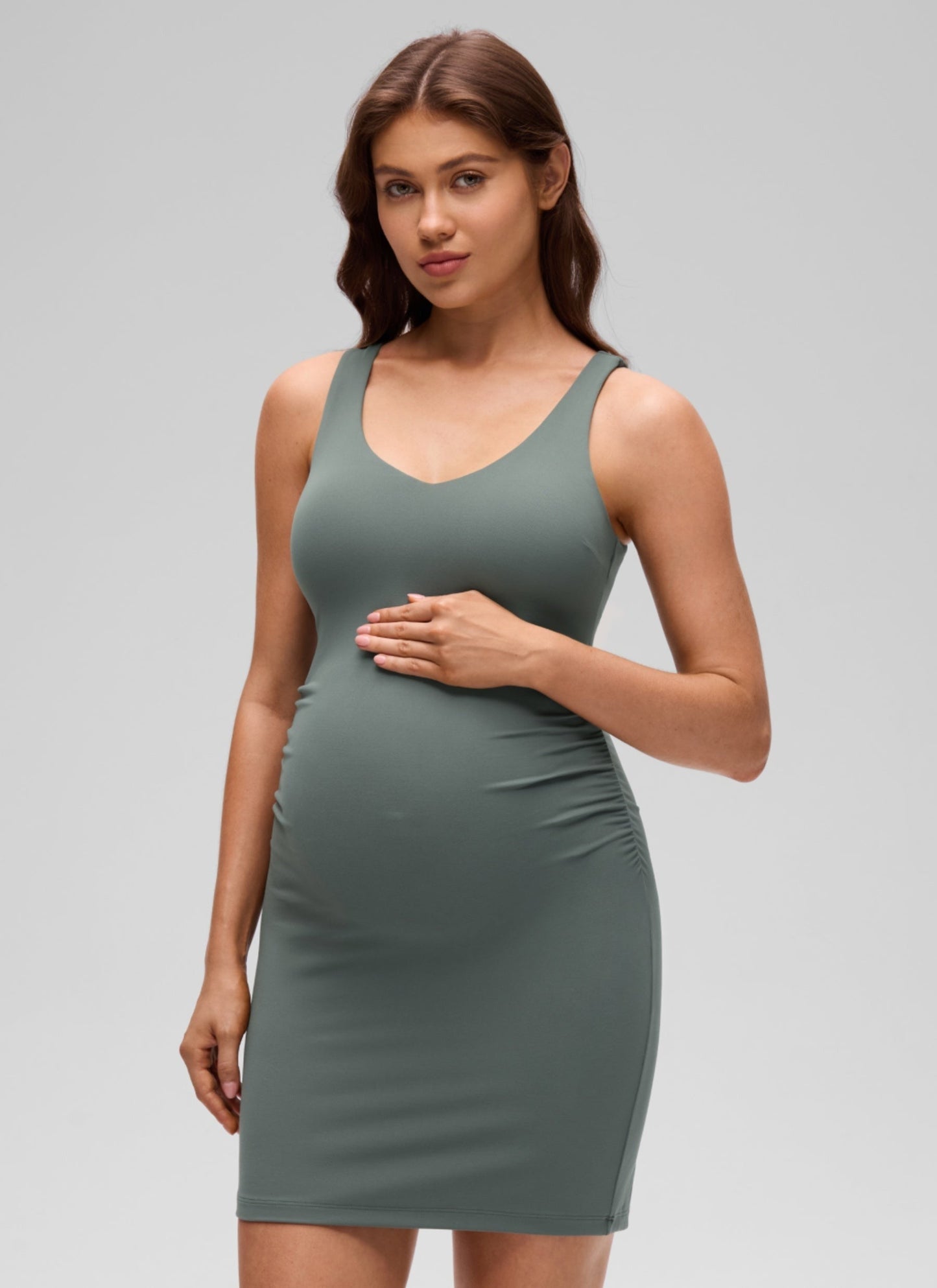 Butterluxe Maternity V Neck Tennis Dress