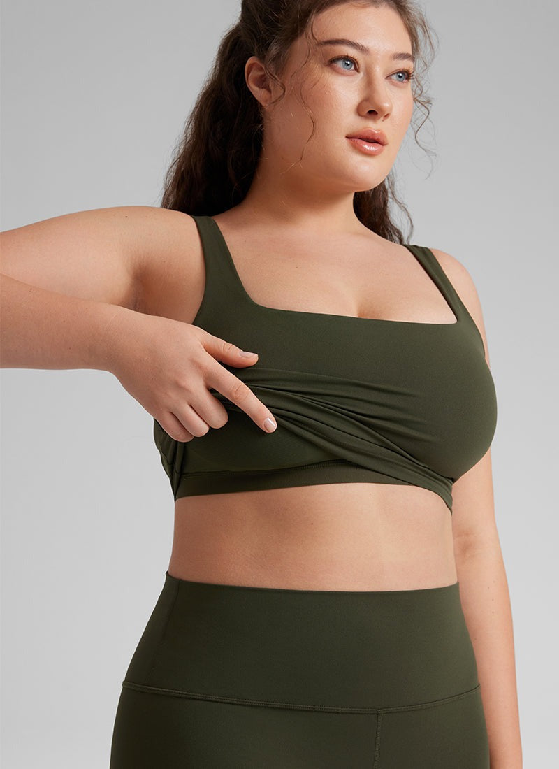Butterluxe Square Neck Built in Bra Tank