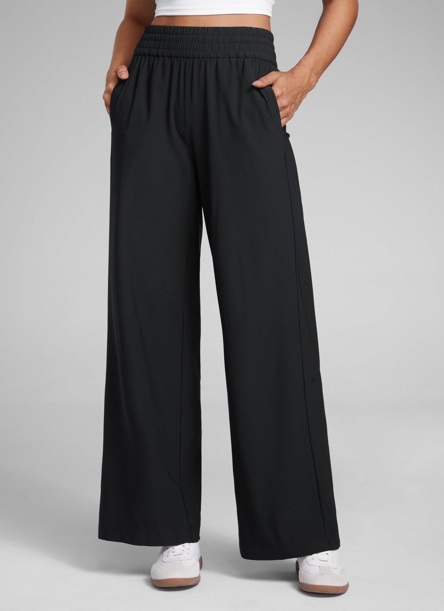 Feathery-Fit Drapey Wide Leg Casual Pant 28"