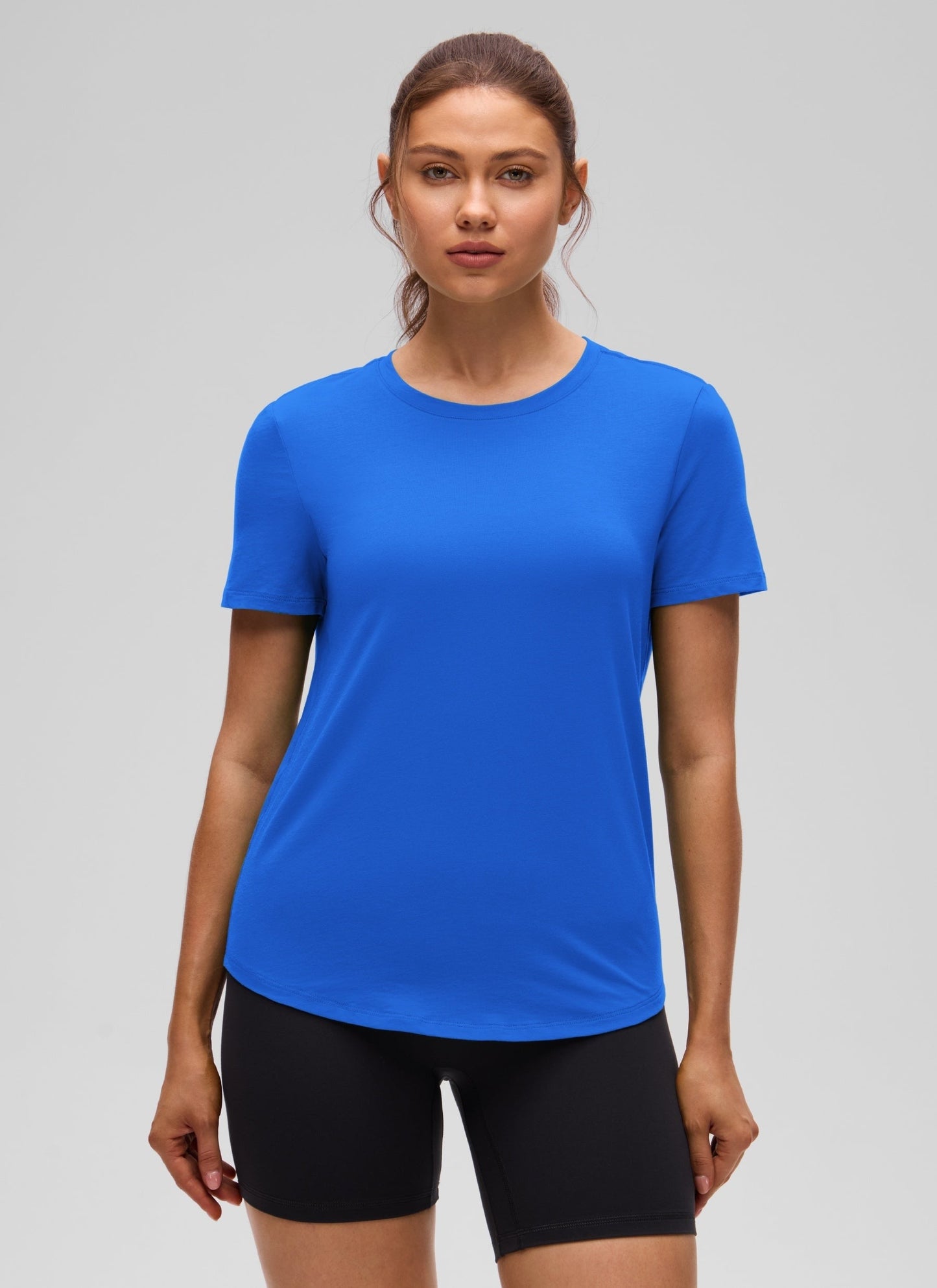 Pima Cotton Round Neck Short Sleeve