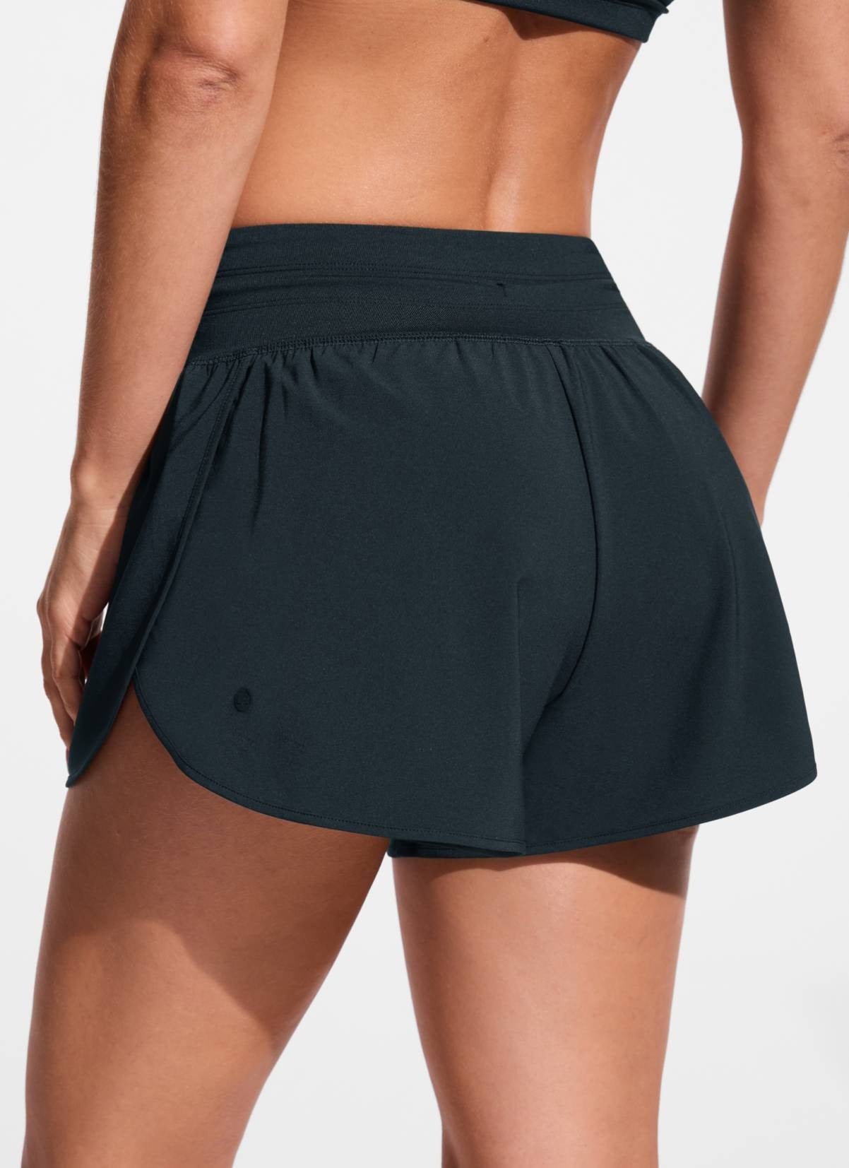 Feathery-Fit Soft Split Dolphin Board Shorts 2.5''