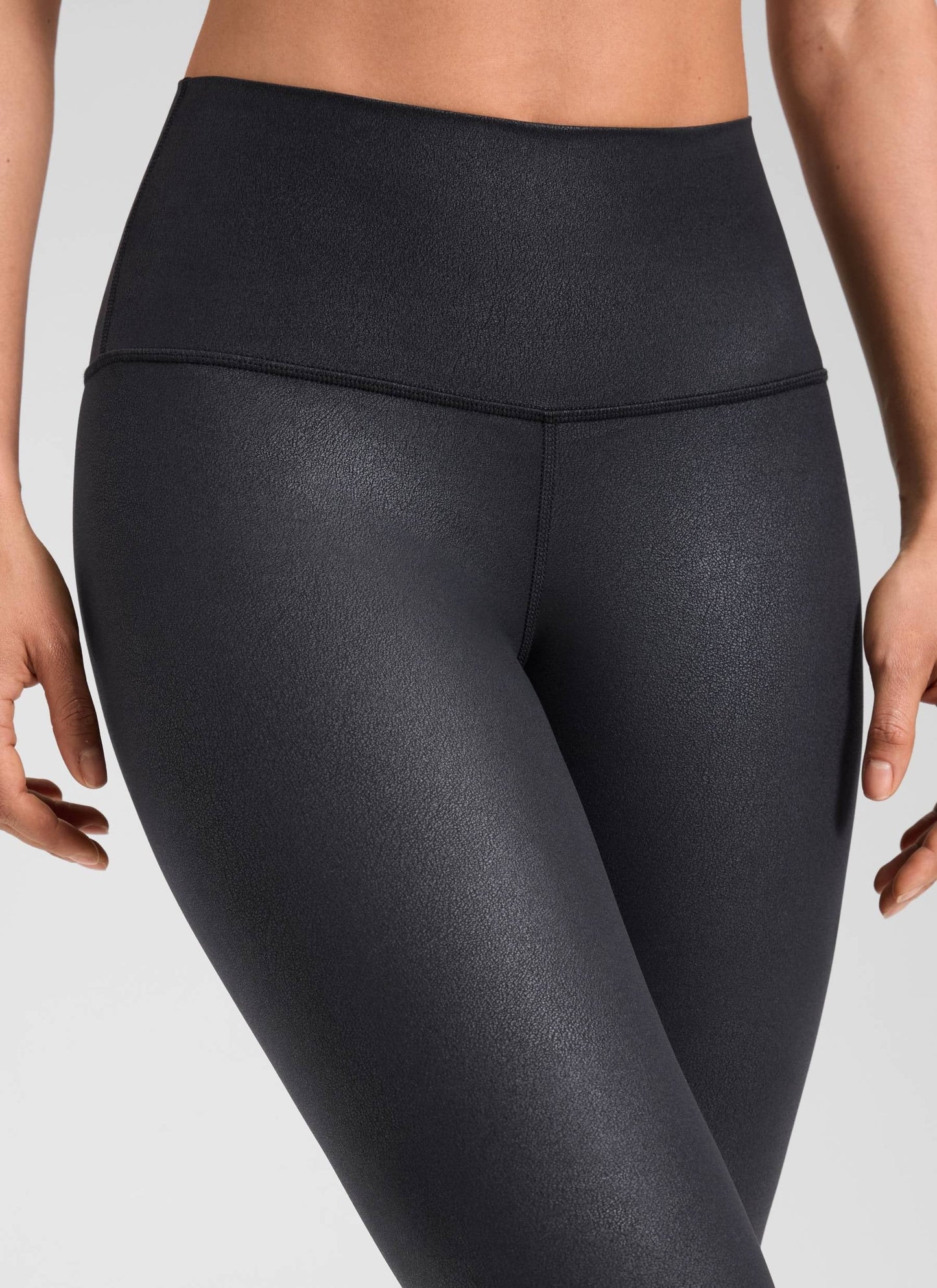 Matte Faux Leather Legging 28''