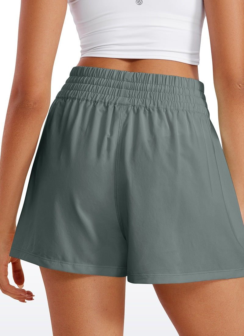Feathery-Fit Soft Pocket Shorts Linerless 3''