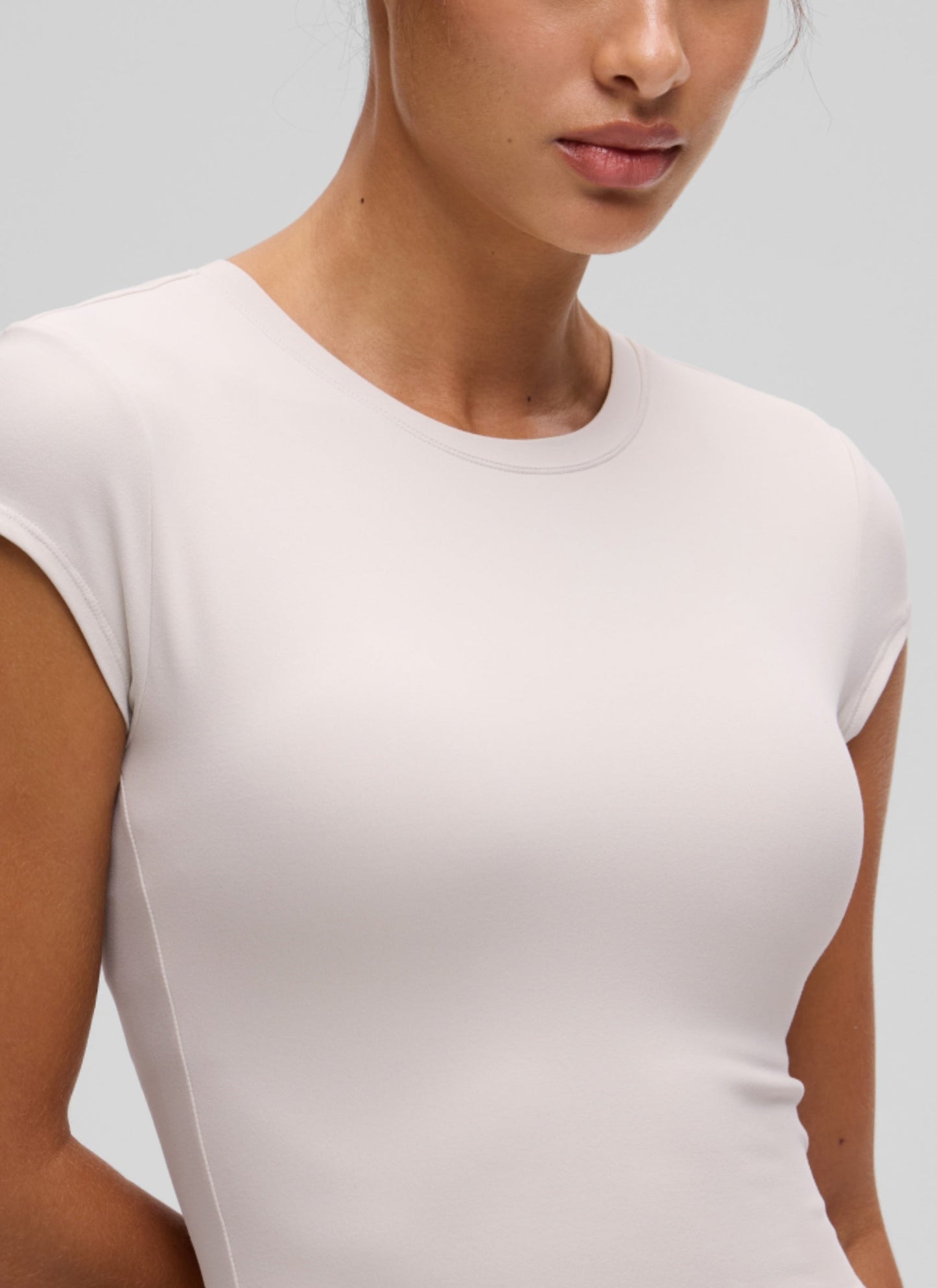 Softembrace Cropped Cap Sleeve Top