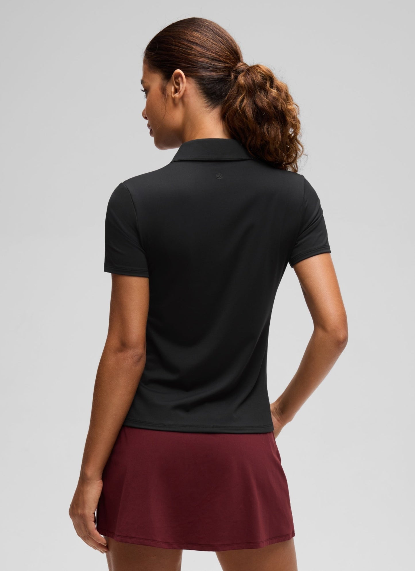 Hip Length Polo Slim Fit Short Sleeve