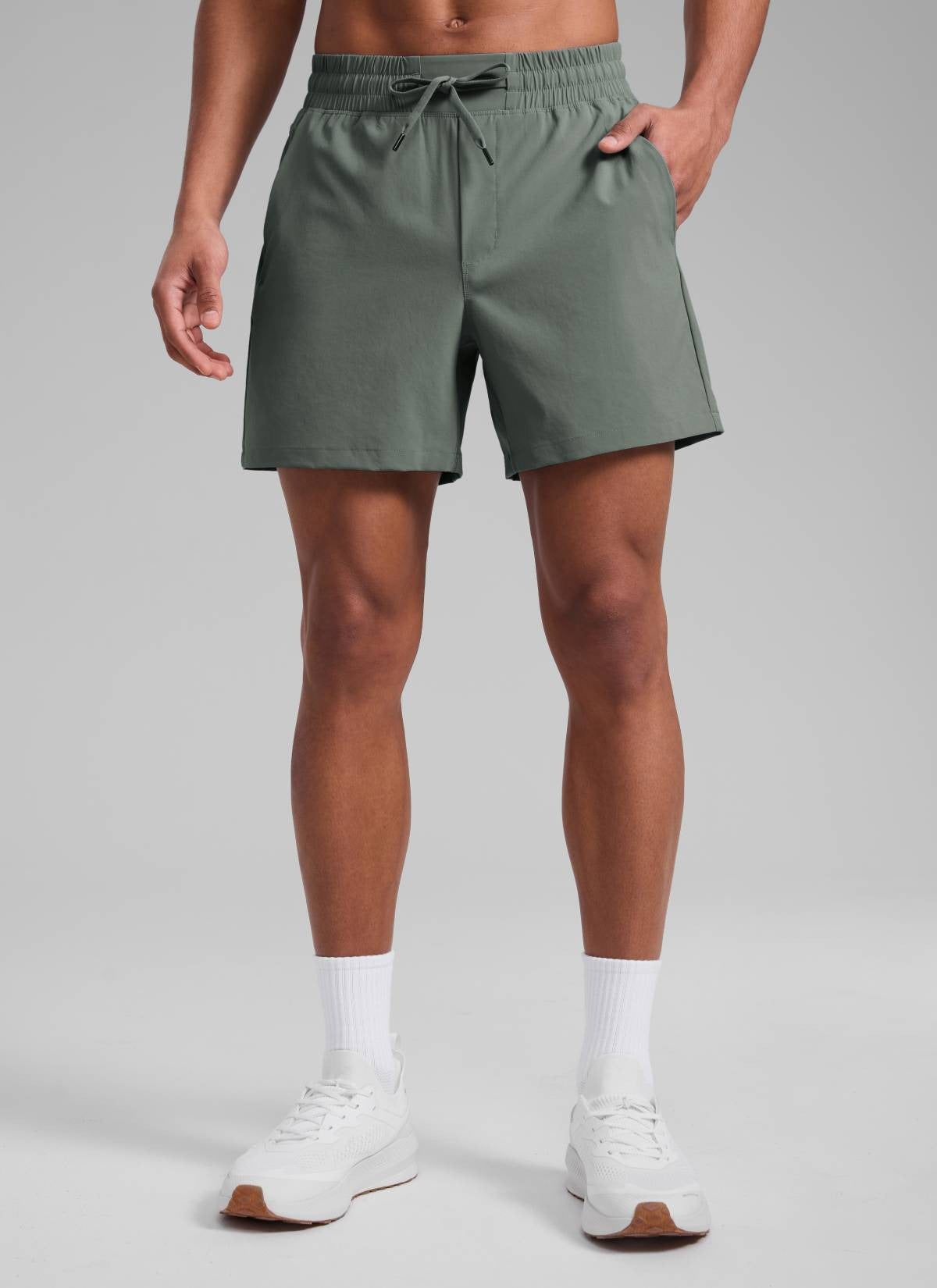 Feathery-Fit Workout Shorts 5''- Linerless