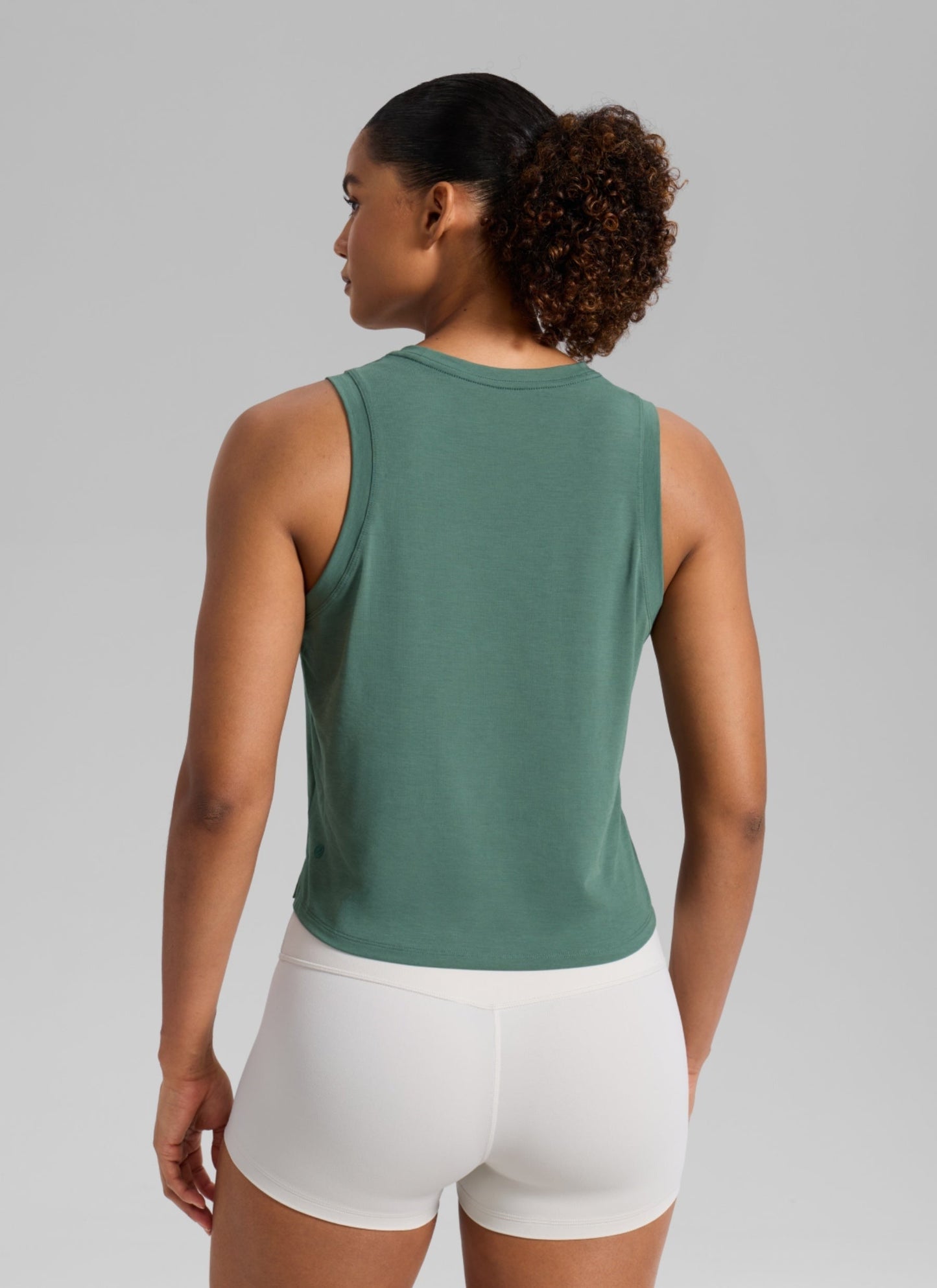 Quick Dry Crop Racerback Tank