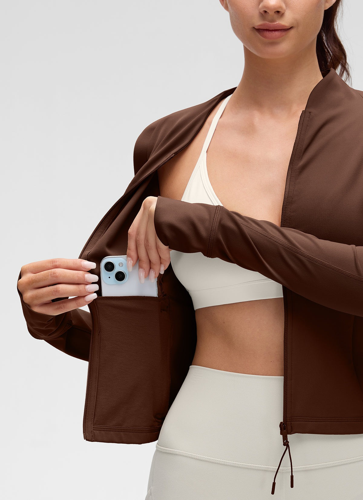 Butterluxe V Neck Waist Length Jacket