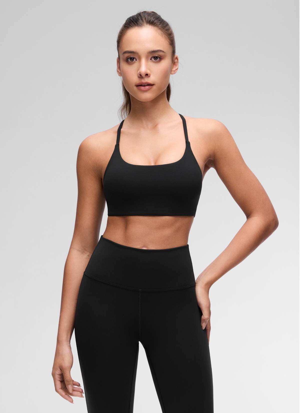 Butterluxe Twist Cross Back Sports Bra