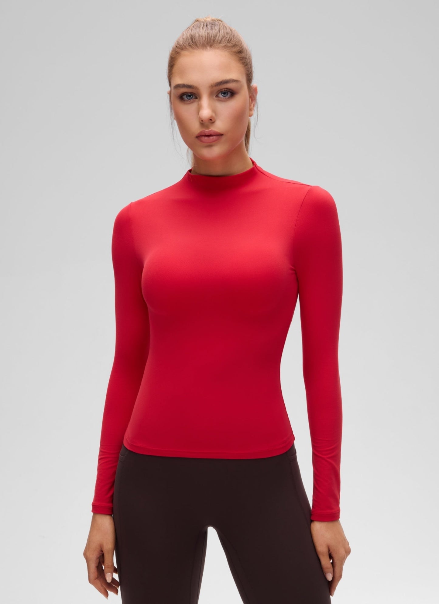 Softembrace Mock Neck Long Sleeve