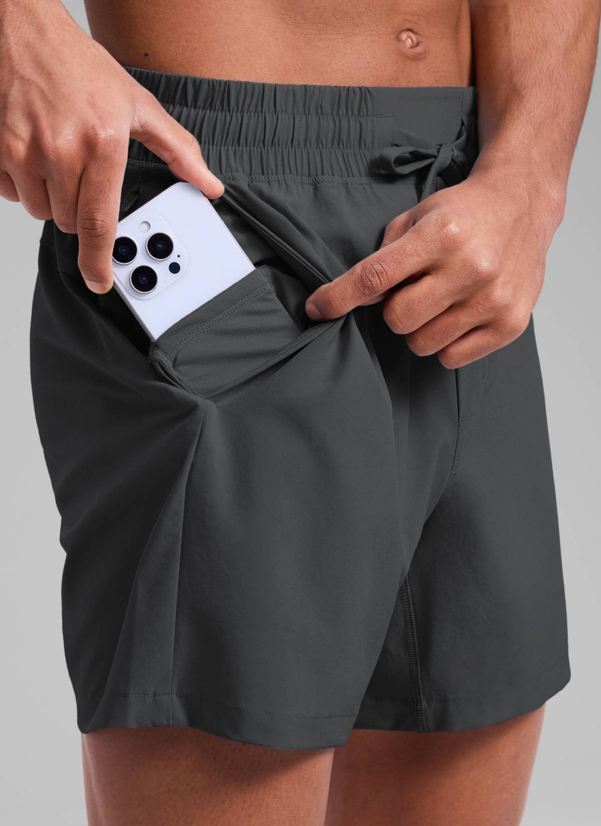 Feathery-Fit Workout Shorts 5''- Linerless