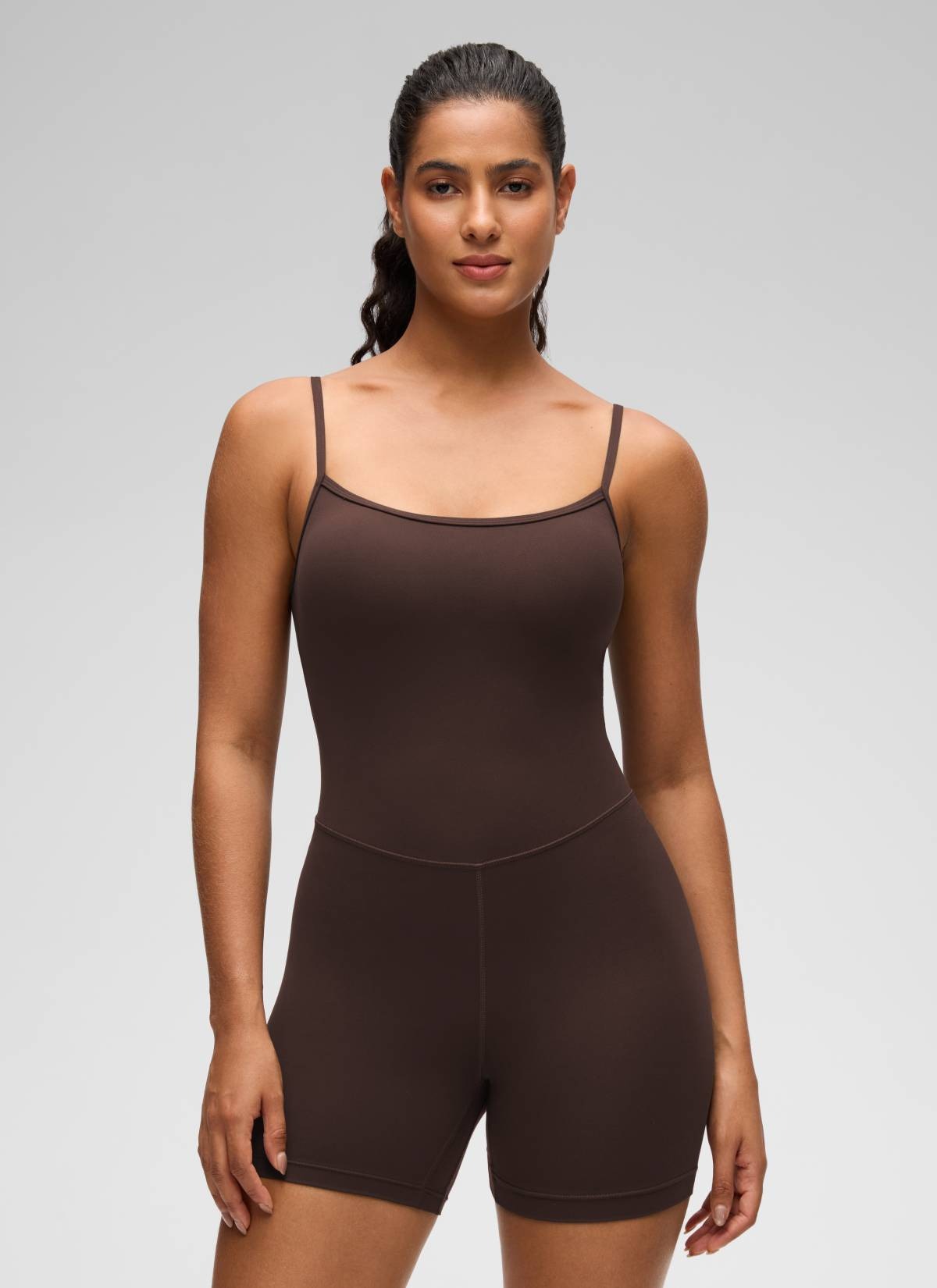Butterluxe Thin Strap Shorts Bodysuit 4''