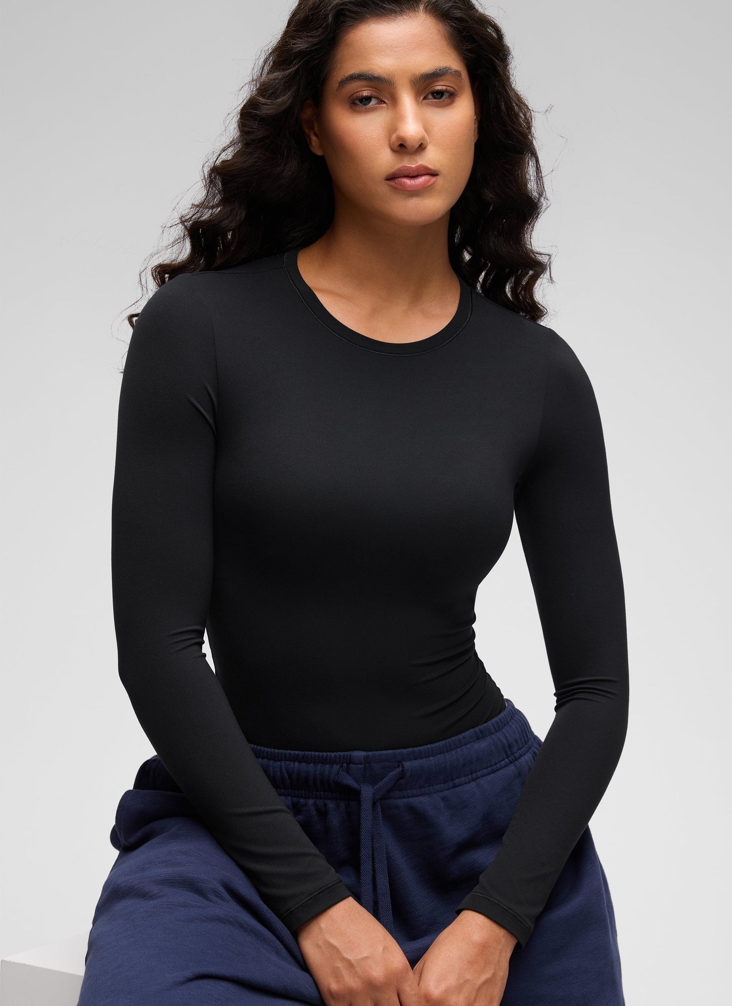 Softembrace Crew Neck Long Sleeve Bodysuit