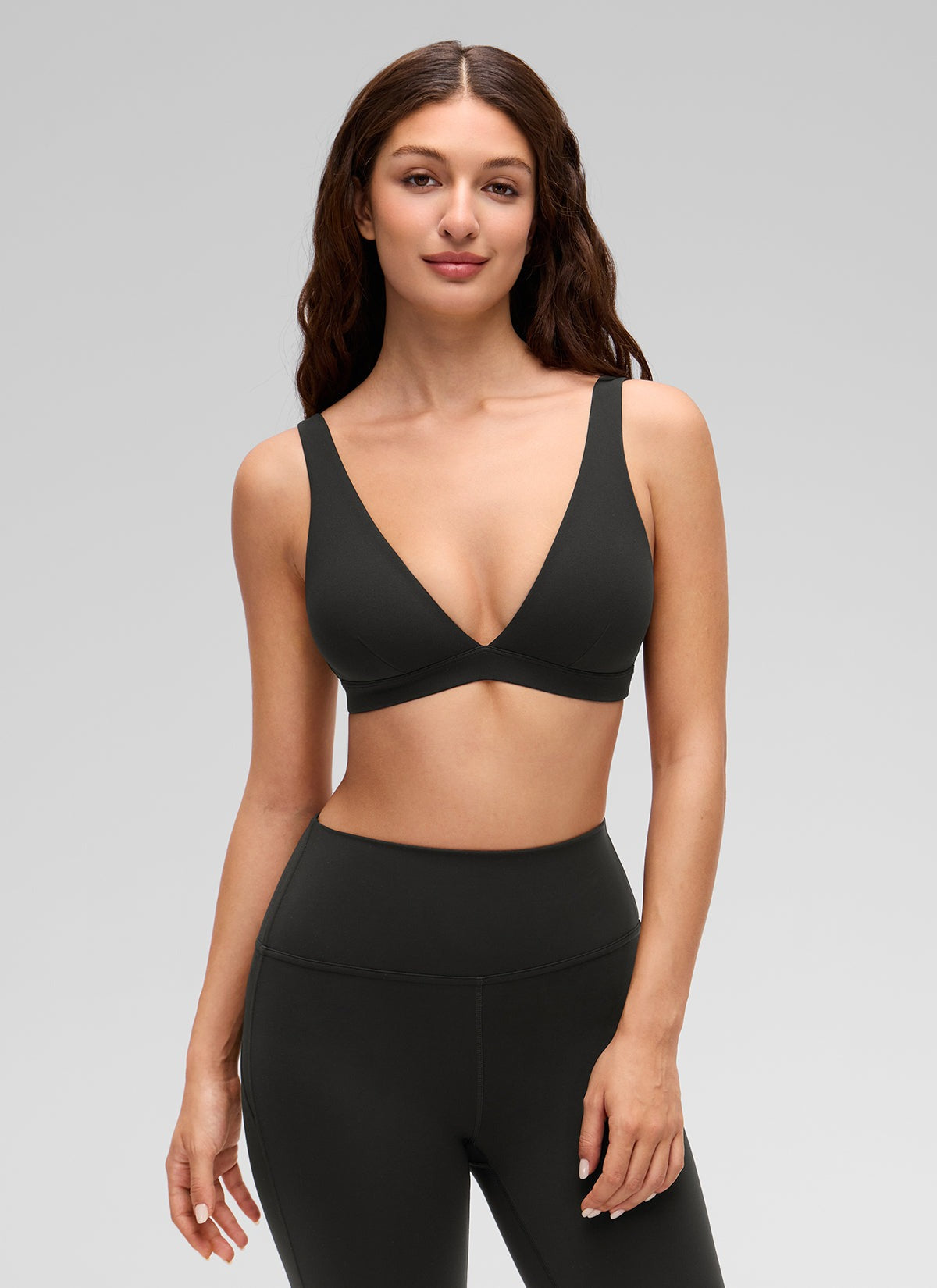 Butterluxe Soft Double Lined V Neck Sports Bra
