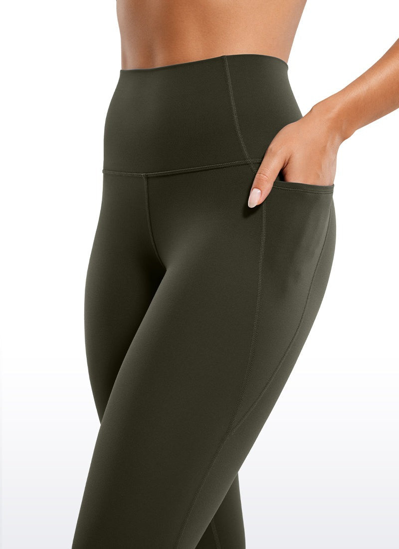 INNOPHRA Workout Leggings with Pockets Shapewear 25 Inches