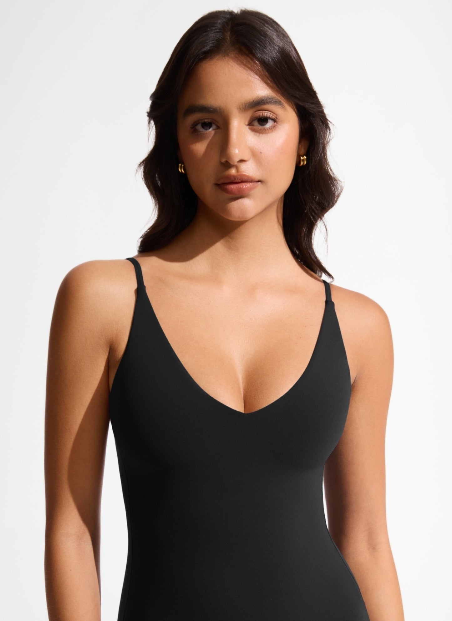 Nexfeel V Neck One Piece Swimsuit