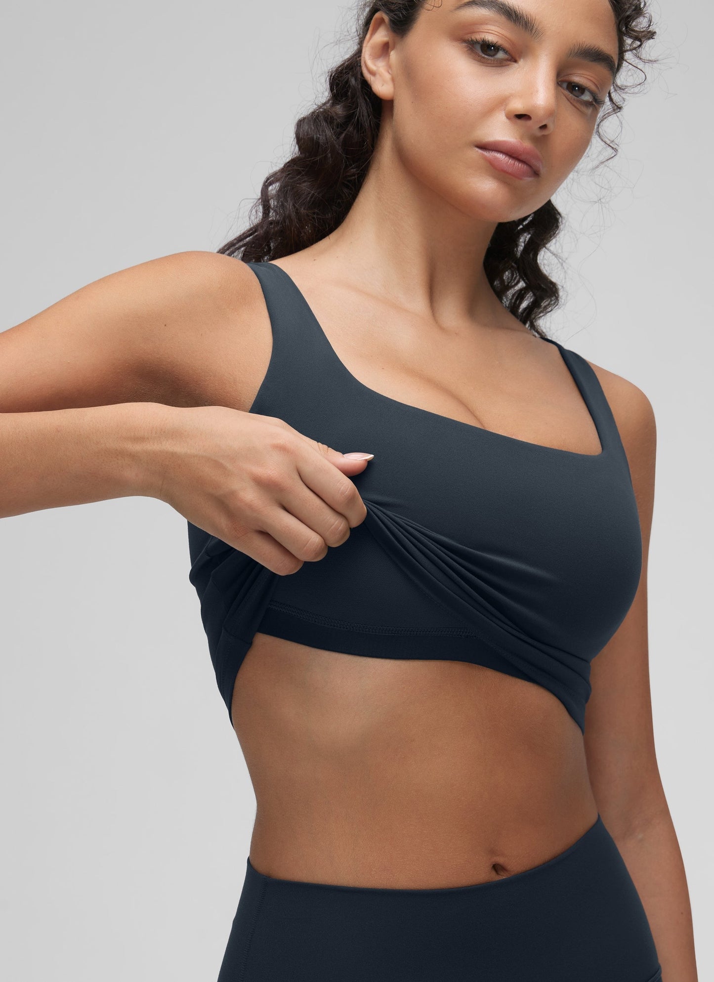 Butterluxe Square Neck Built in Bra Tank