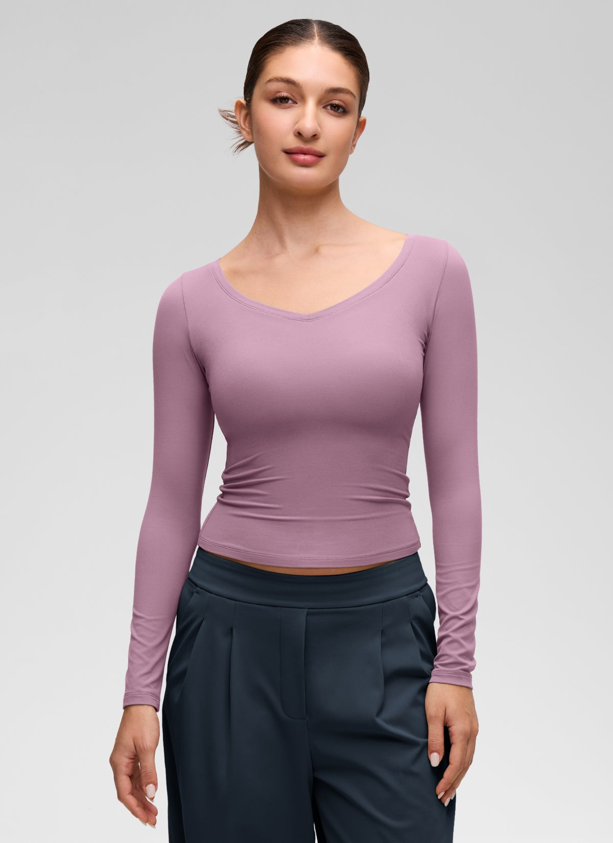 Softembrace V Neck Long Sleeve