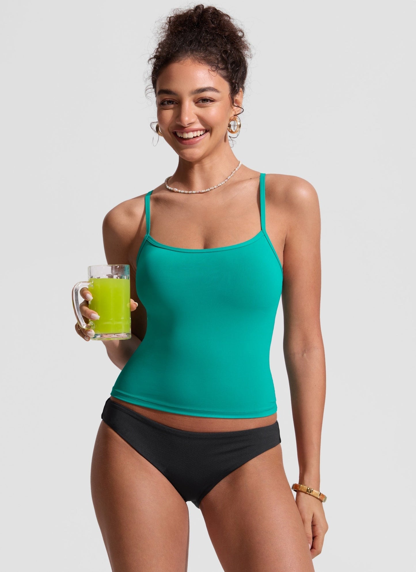 Sunshine Racerback Spaghetti Strap Tankini