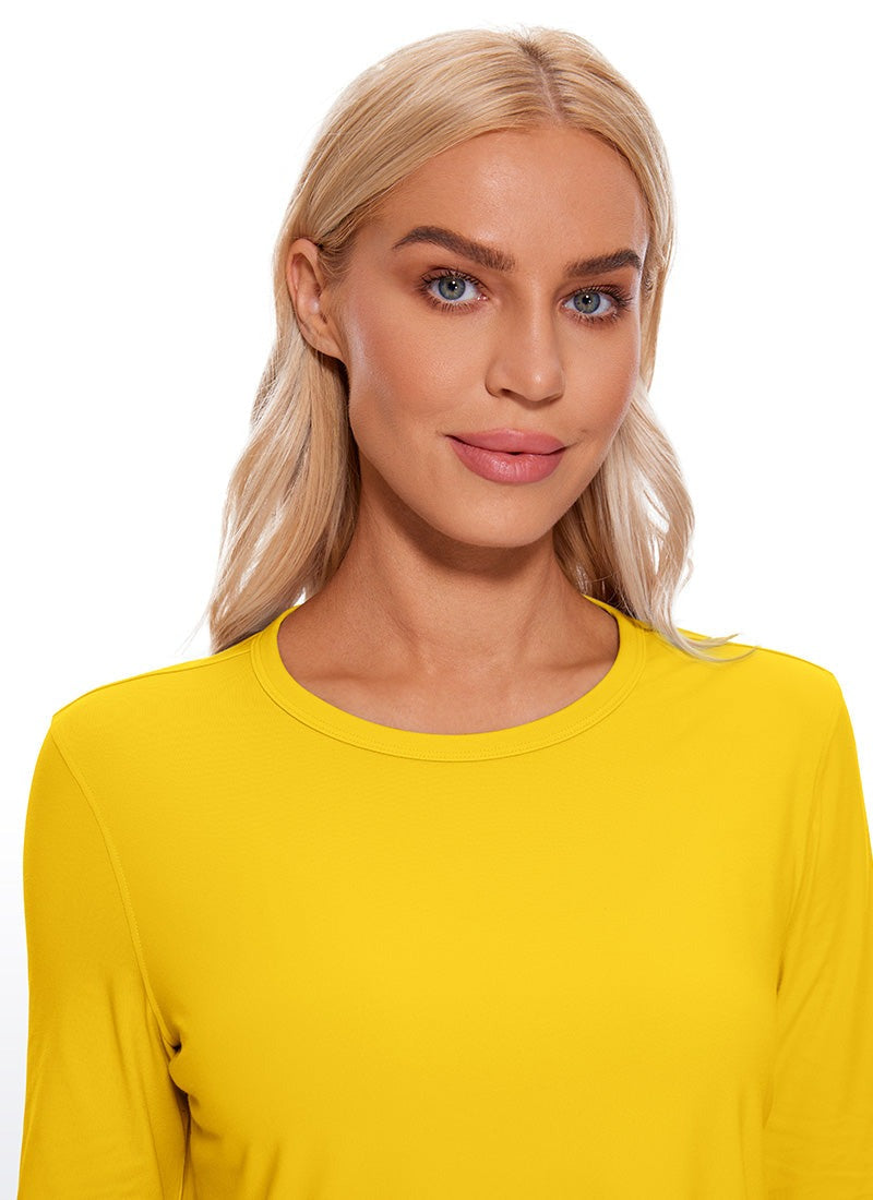 Pima Cotton Cropped Classic Fit Long Sleeve
