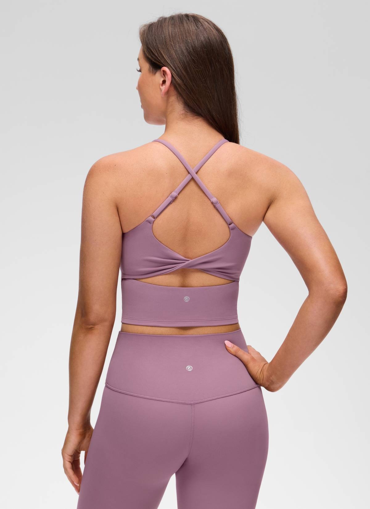 Butterluxe Twist Cross Back Built in Bra Tank