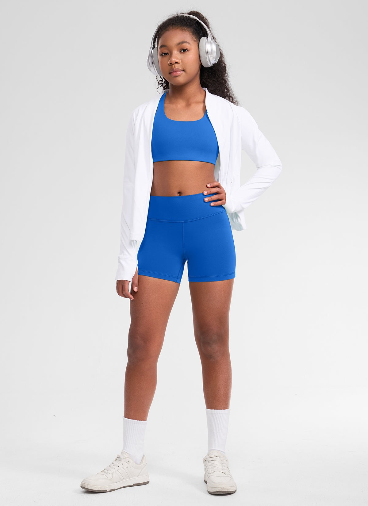 Girls Butterluxe U Neck Mold Sports Bra